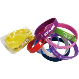 Standard 12mm Silicon Wristbands
