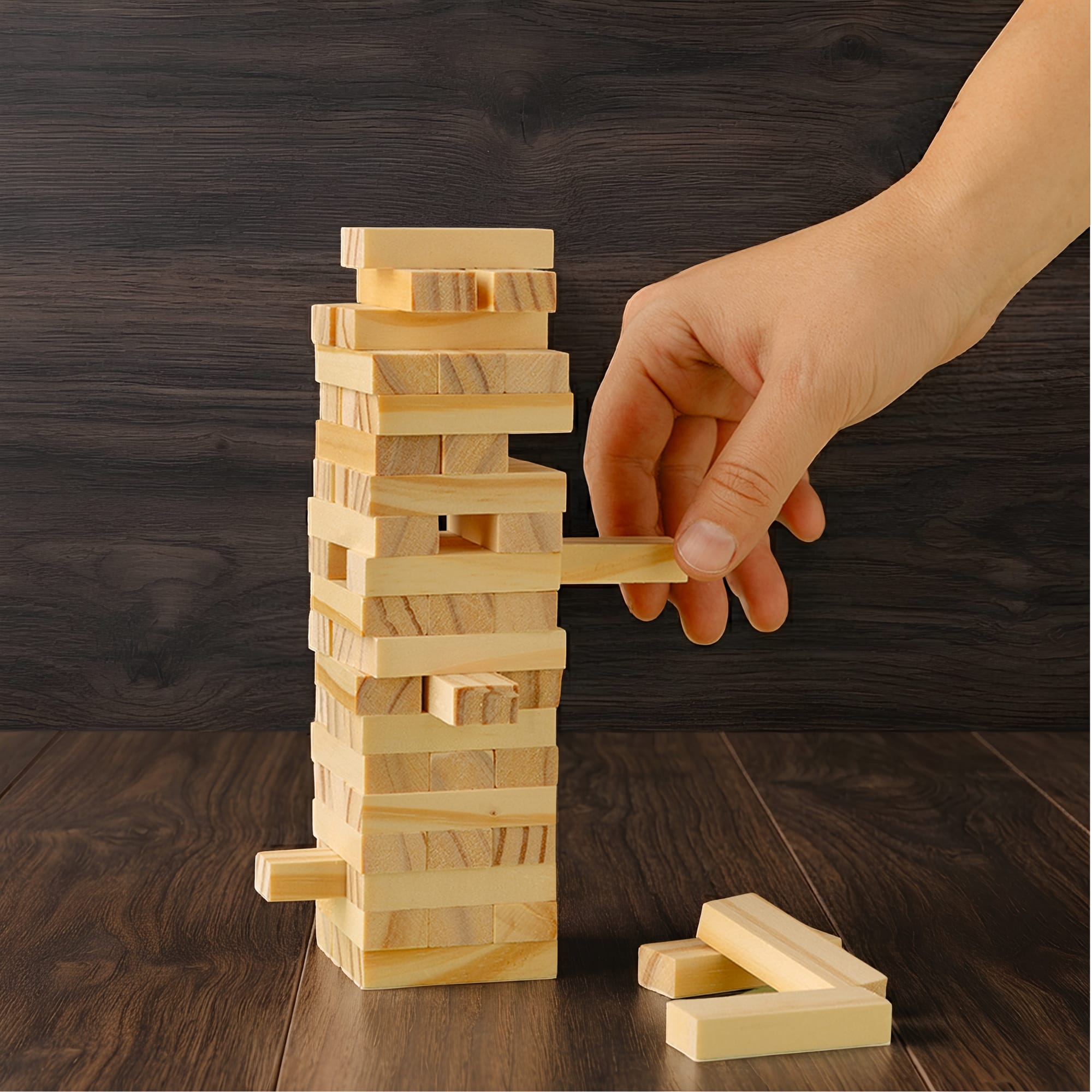 Large Wooden Towers Set