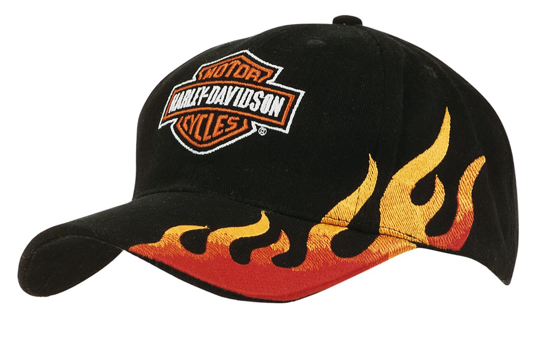 Brushed Heavy Cotton with Flame Embroidery
