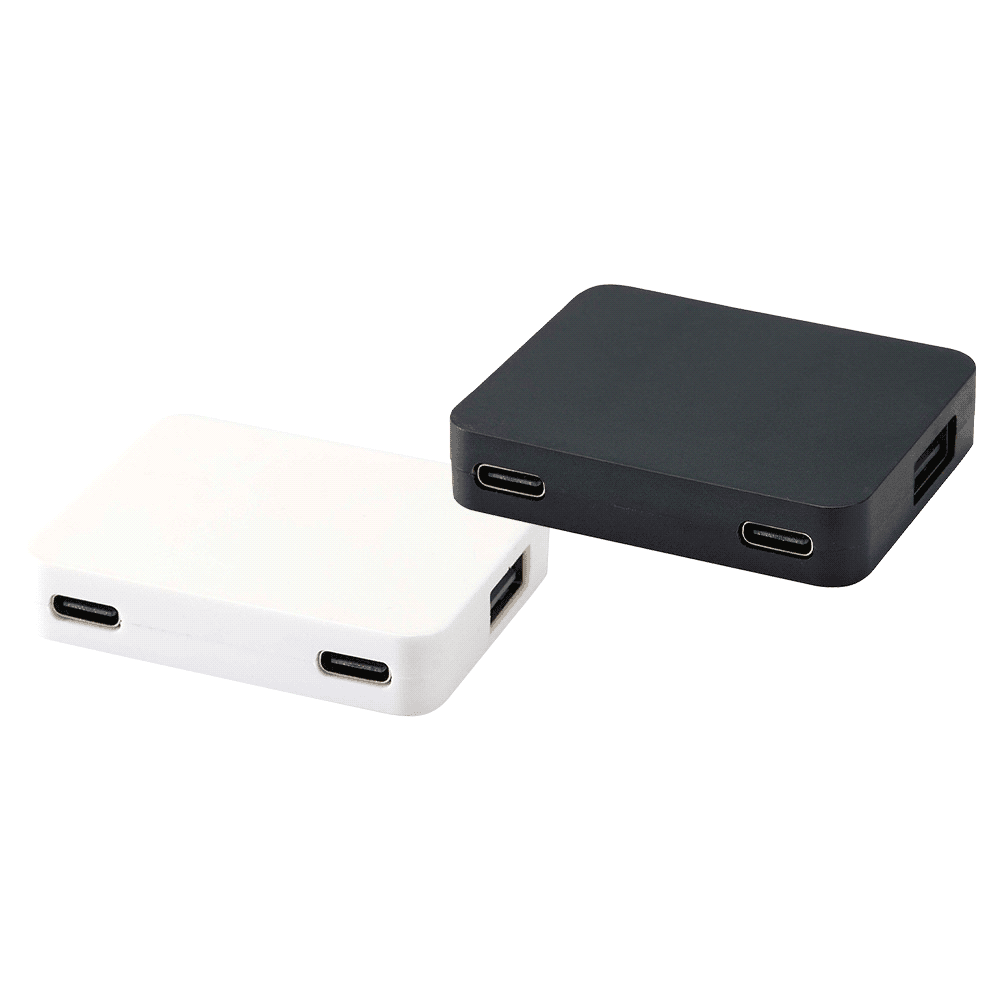 Gaia 4-Port USB Hub w/ USB-A & Type-C Output & Dual Input