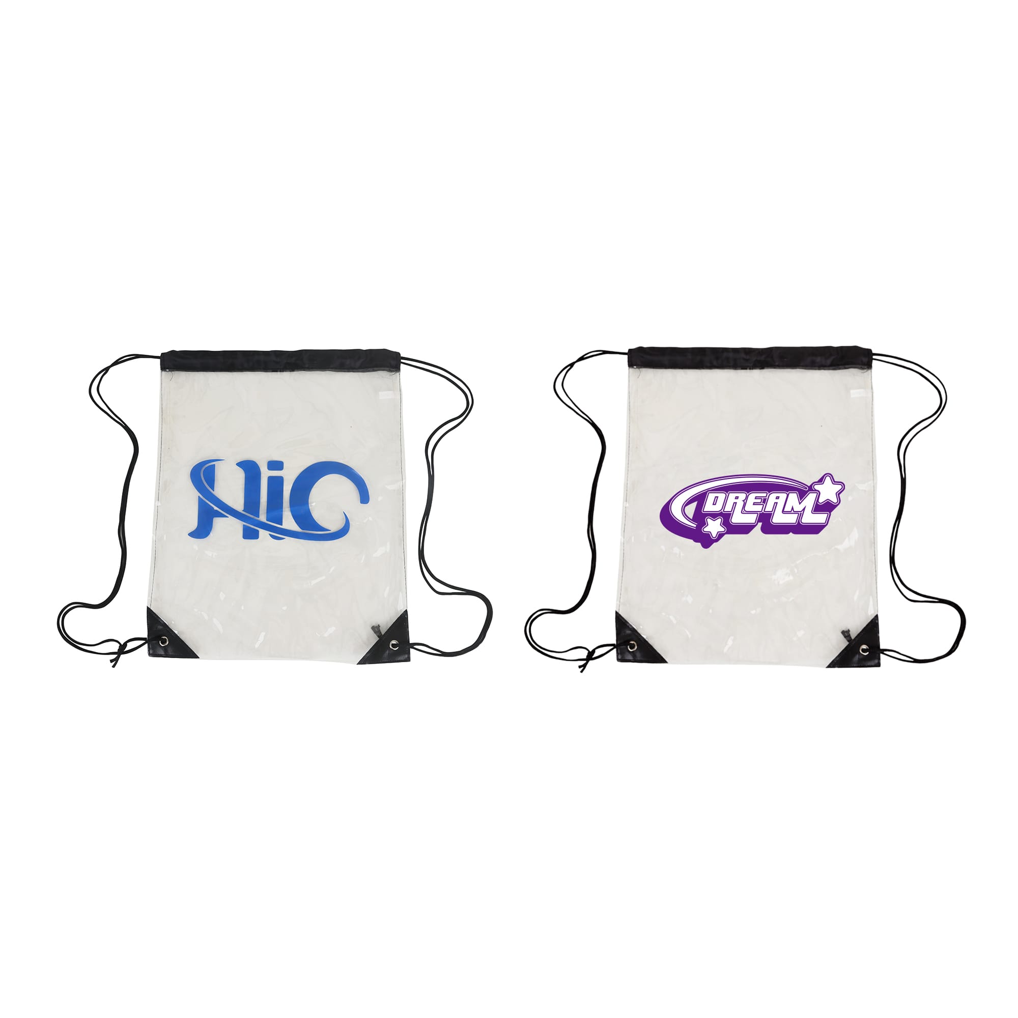 Clear PVC Drawstring Bag