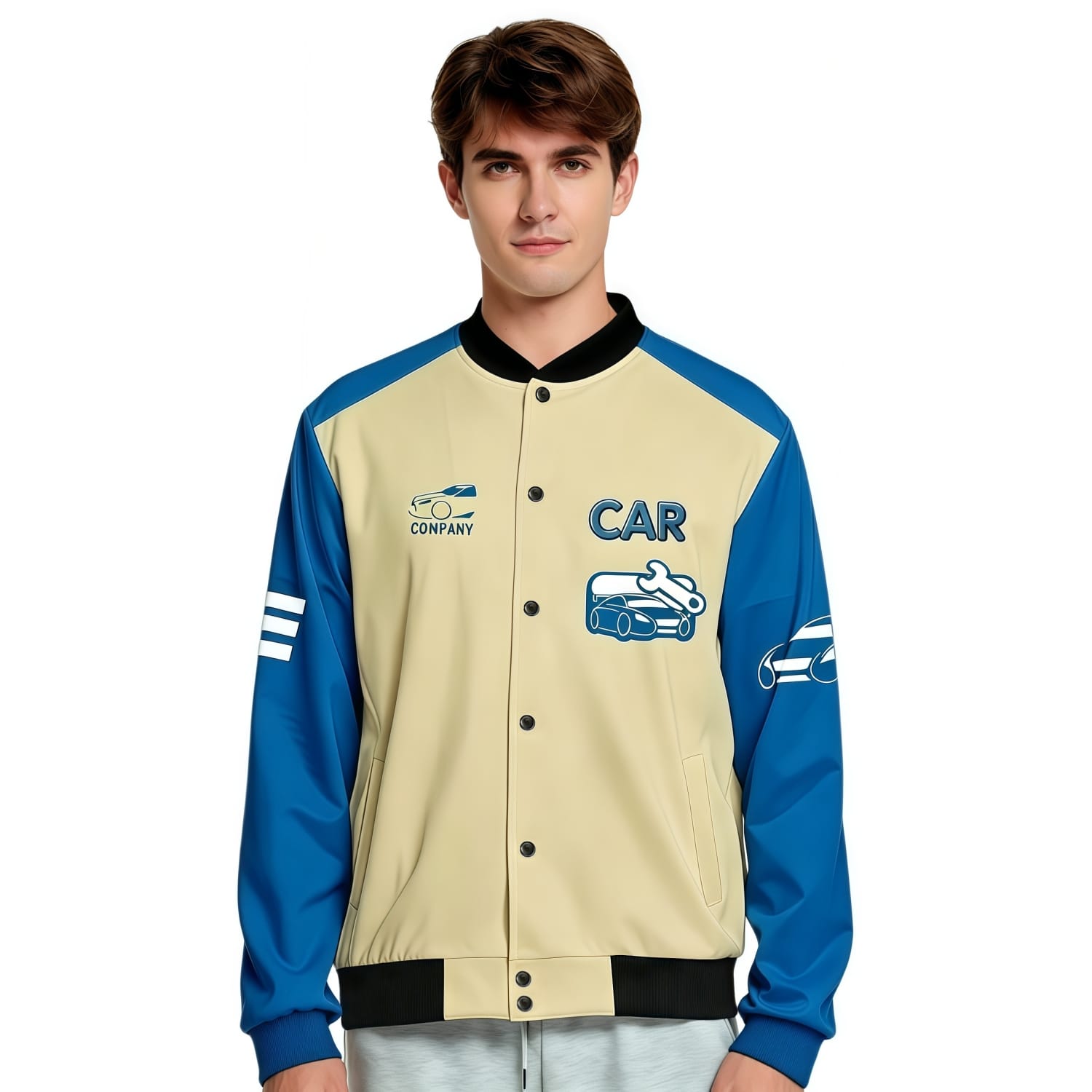 Unisex Polyester Scuba Sublimated Varsity Jacket