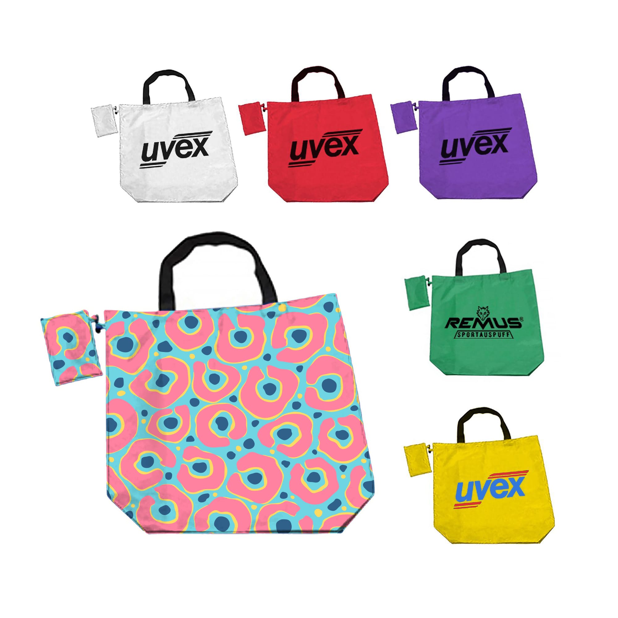 Foldaway Shopping Bag with Clip