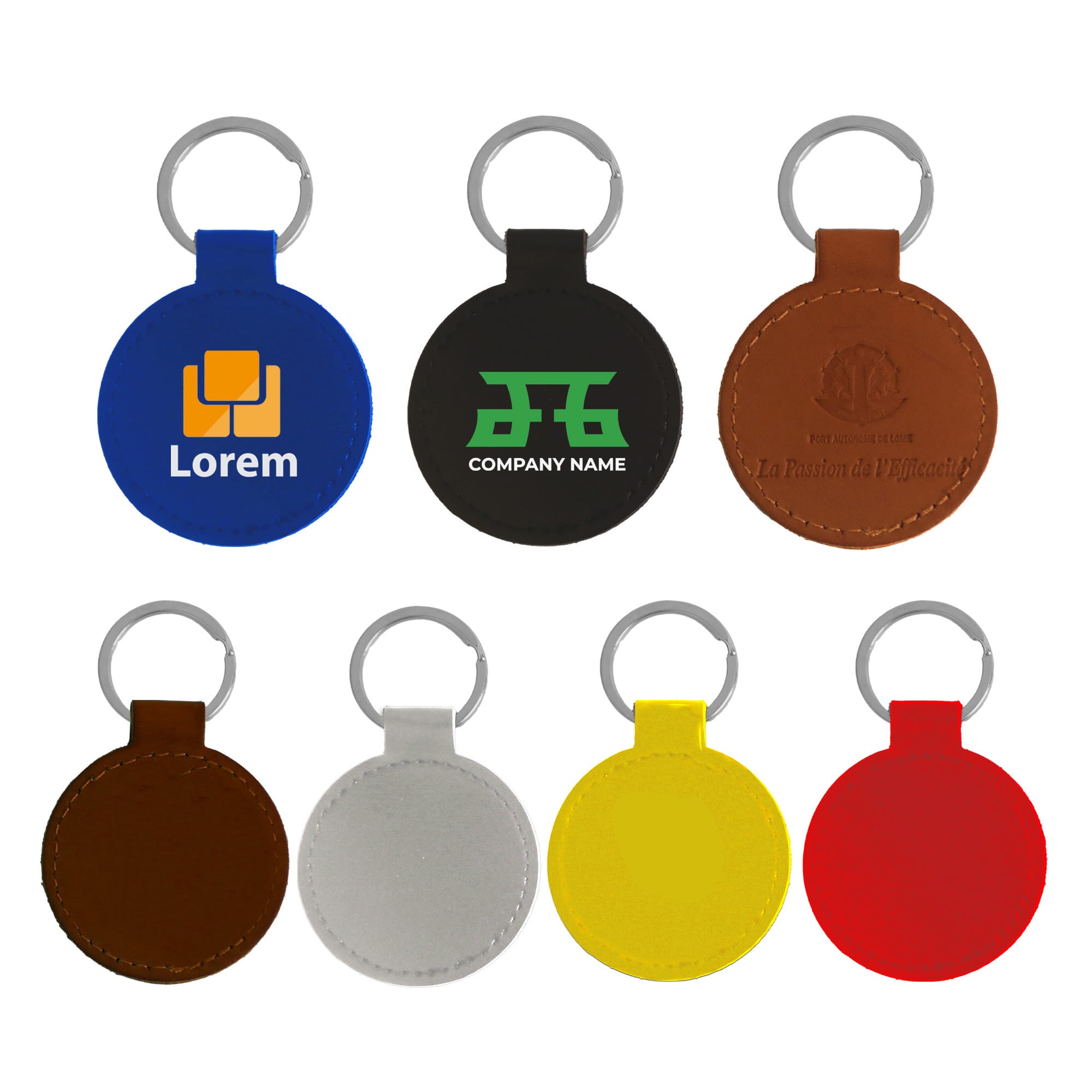 Classic PU Leather Keyring
