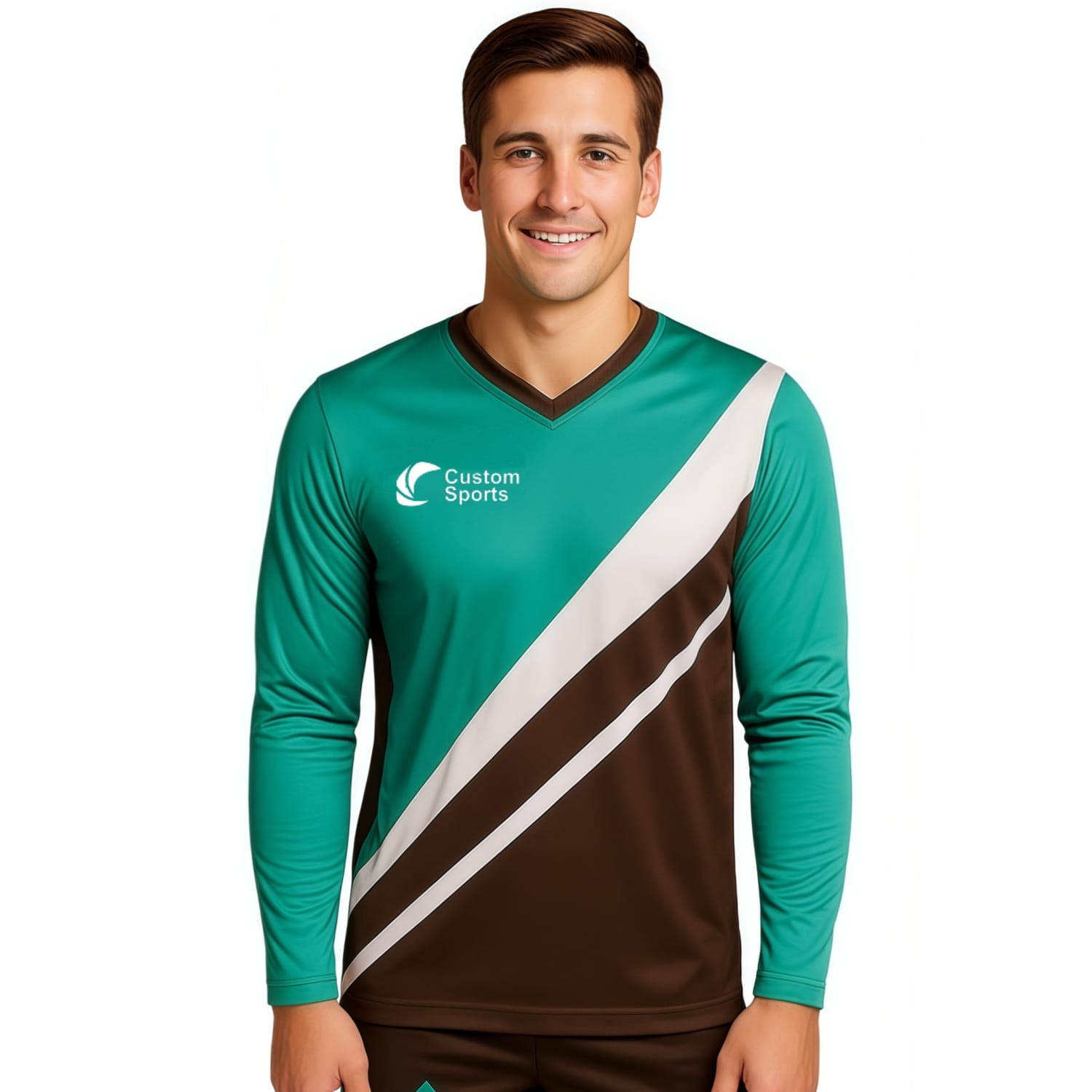 Unisex Adults 100% Poly Milk Silk Sublimated Long Sleeves Football Jersey