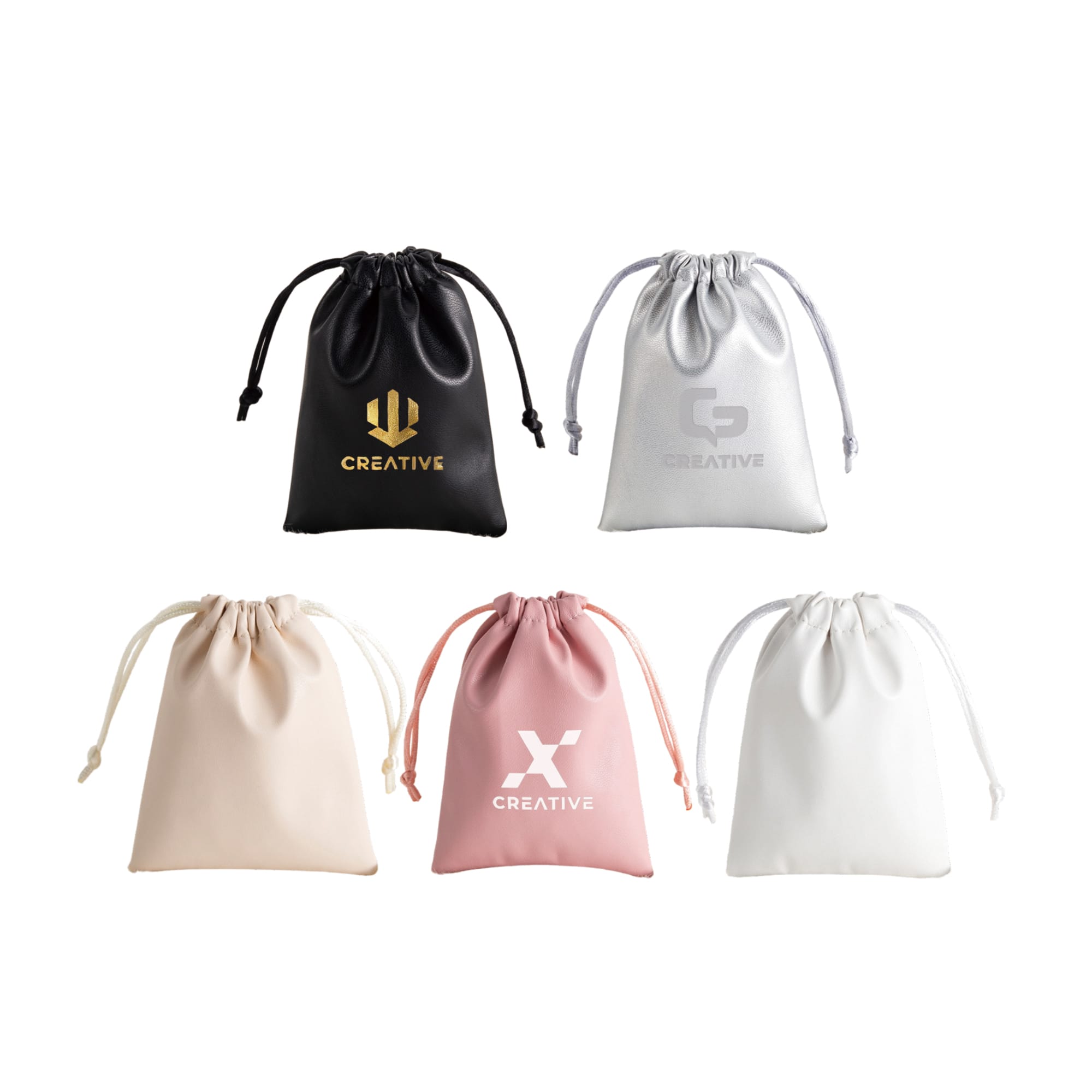 PU Leather Drawstring Gift Bags