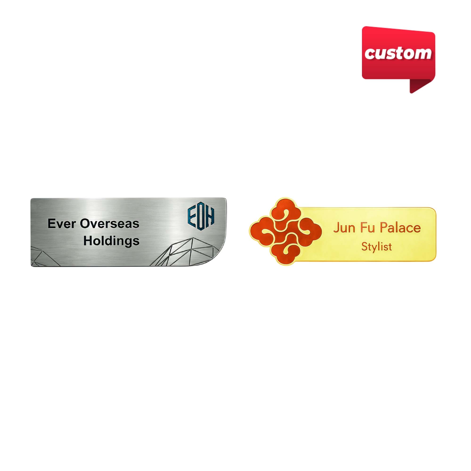 Custom Metal Name Badge