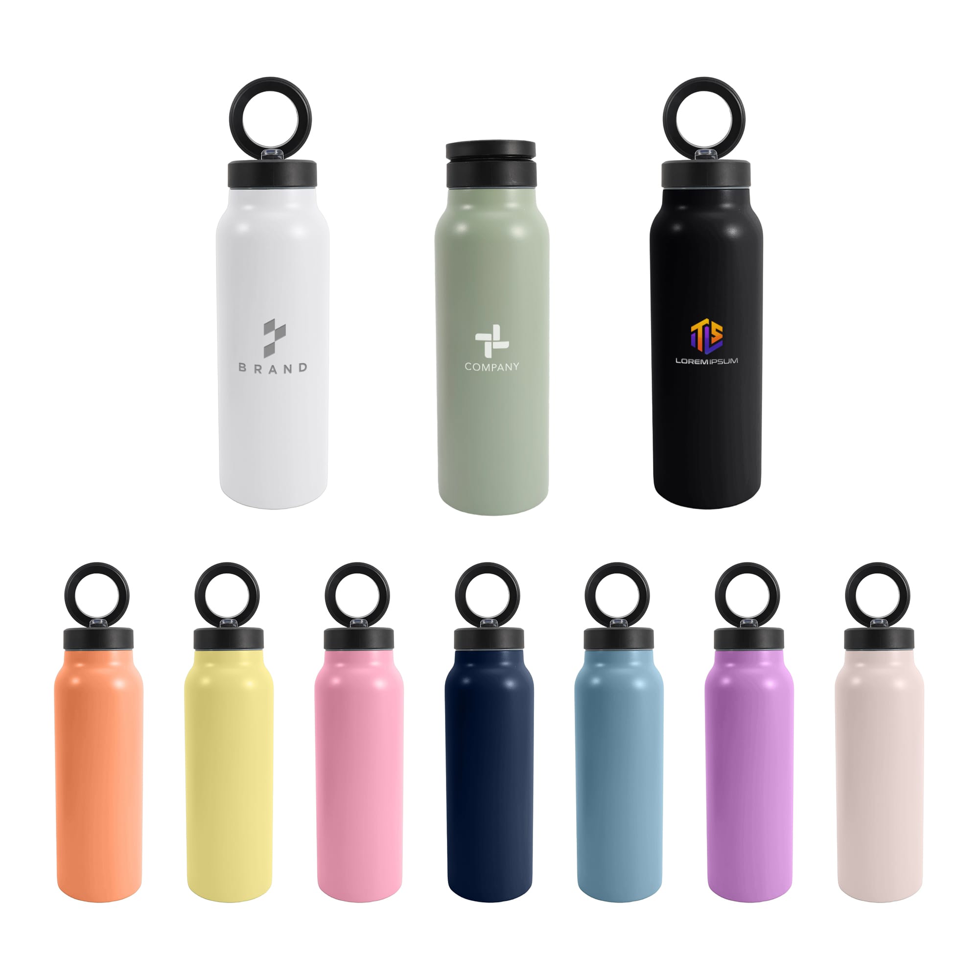 700ML Stainless Steel Vacuum Thermal Bottle with Magnetic Phone Holder
