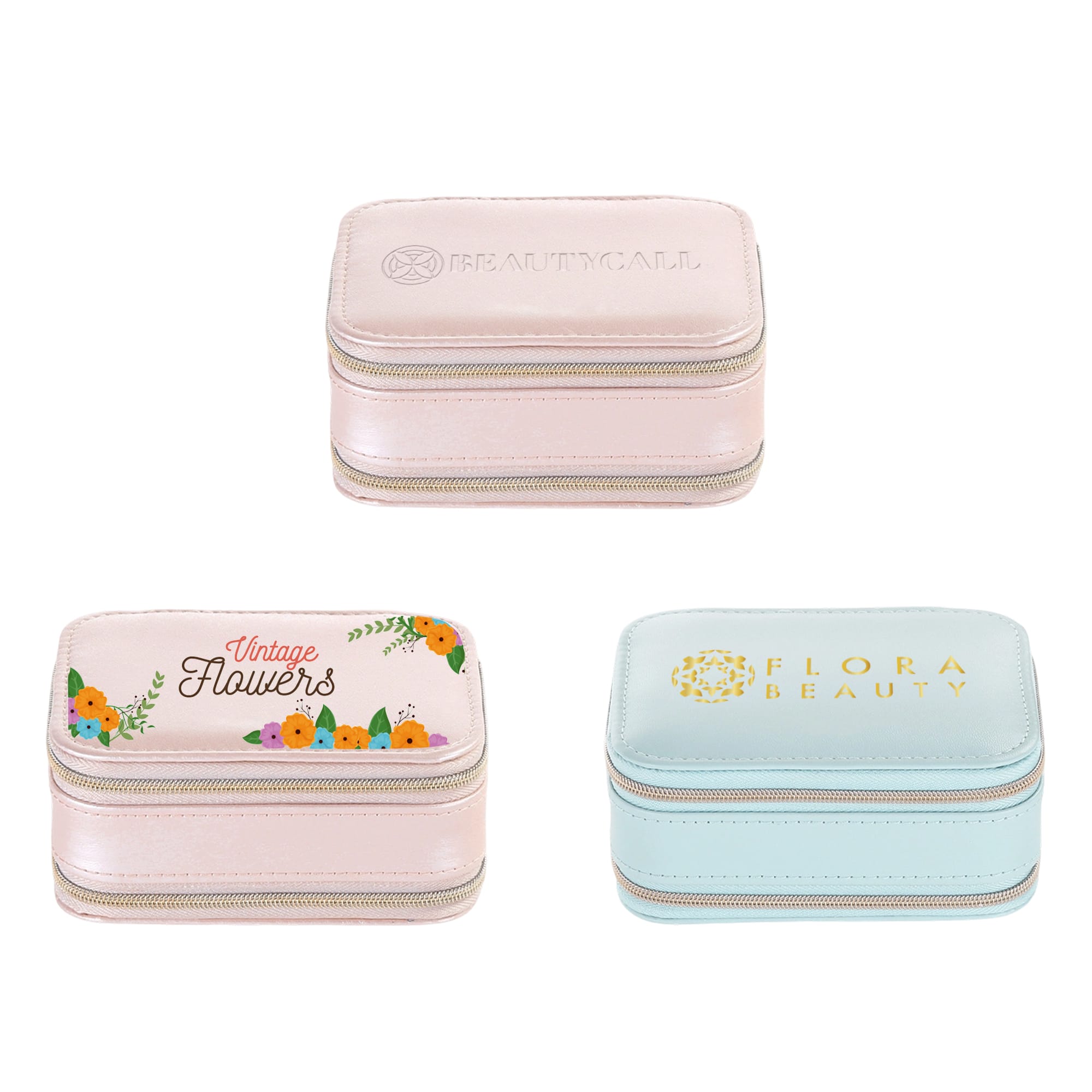 Fashion PU Leather Jewellery Case with Mirror