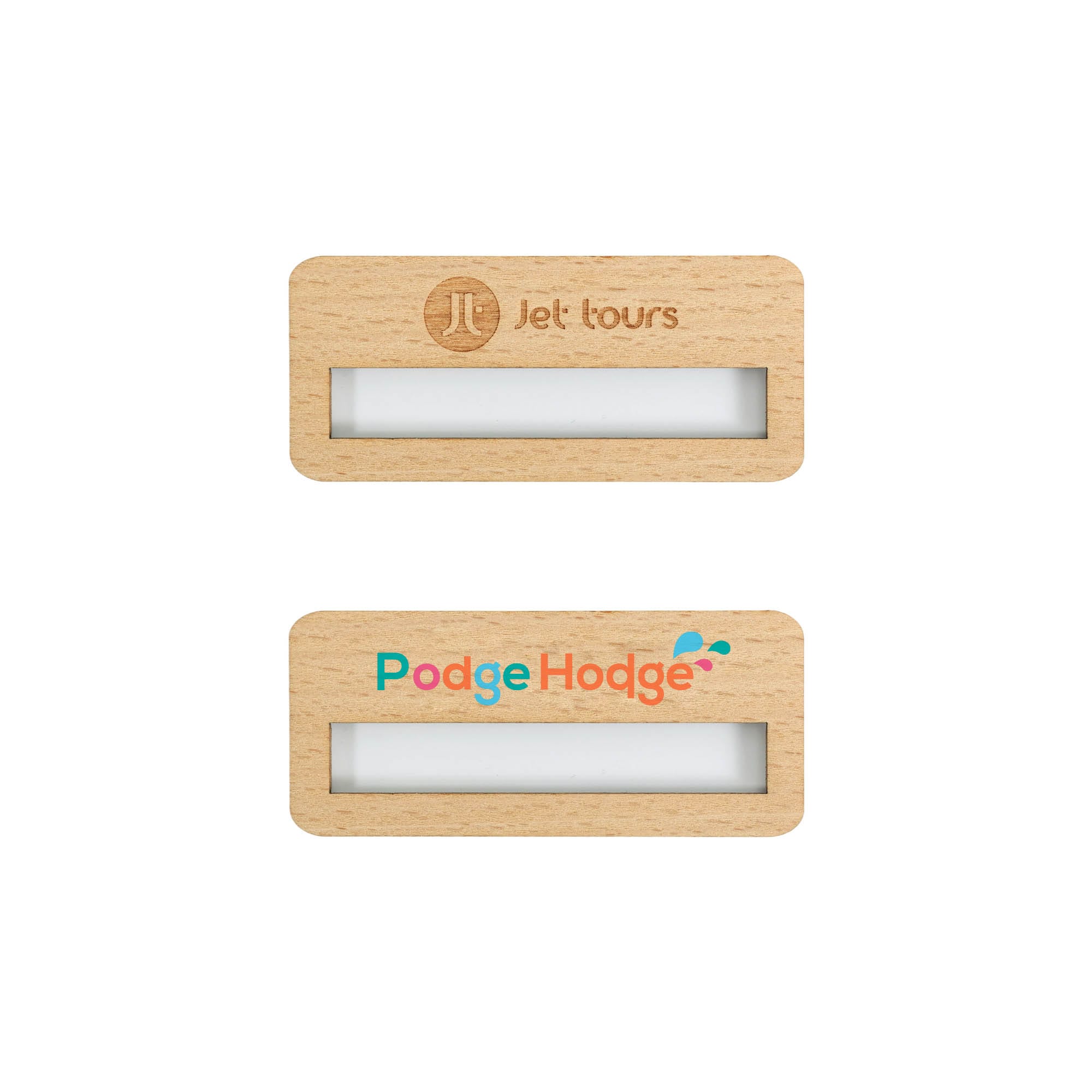 Reusable Wooden Name Badge