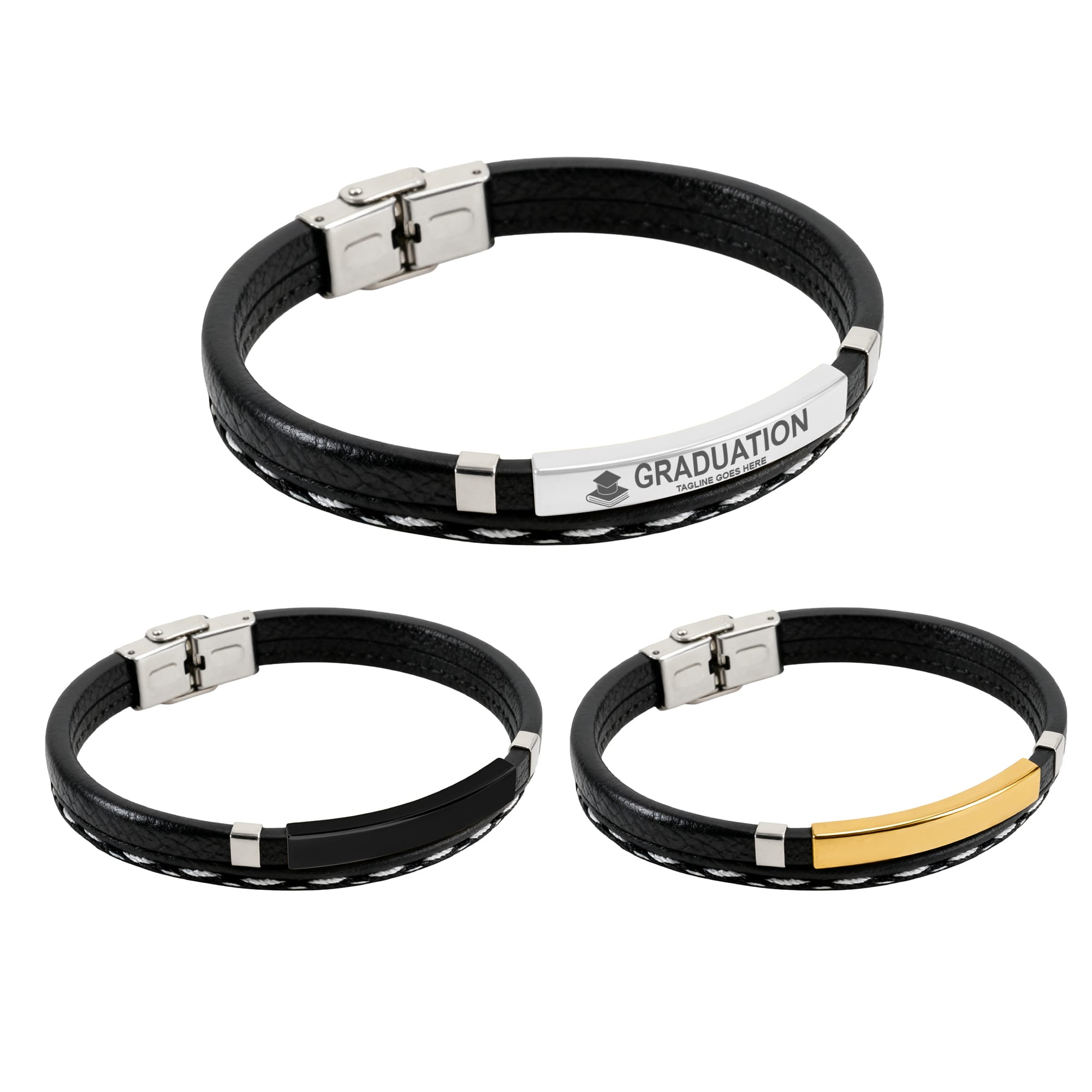 Personalized PU Leather Bracelet