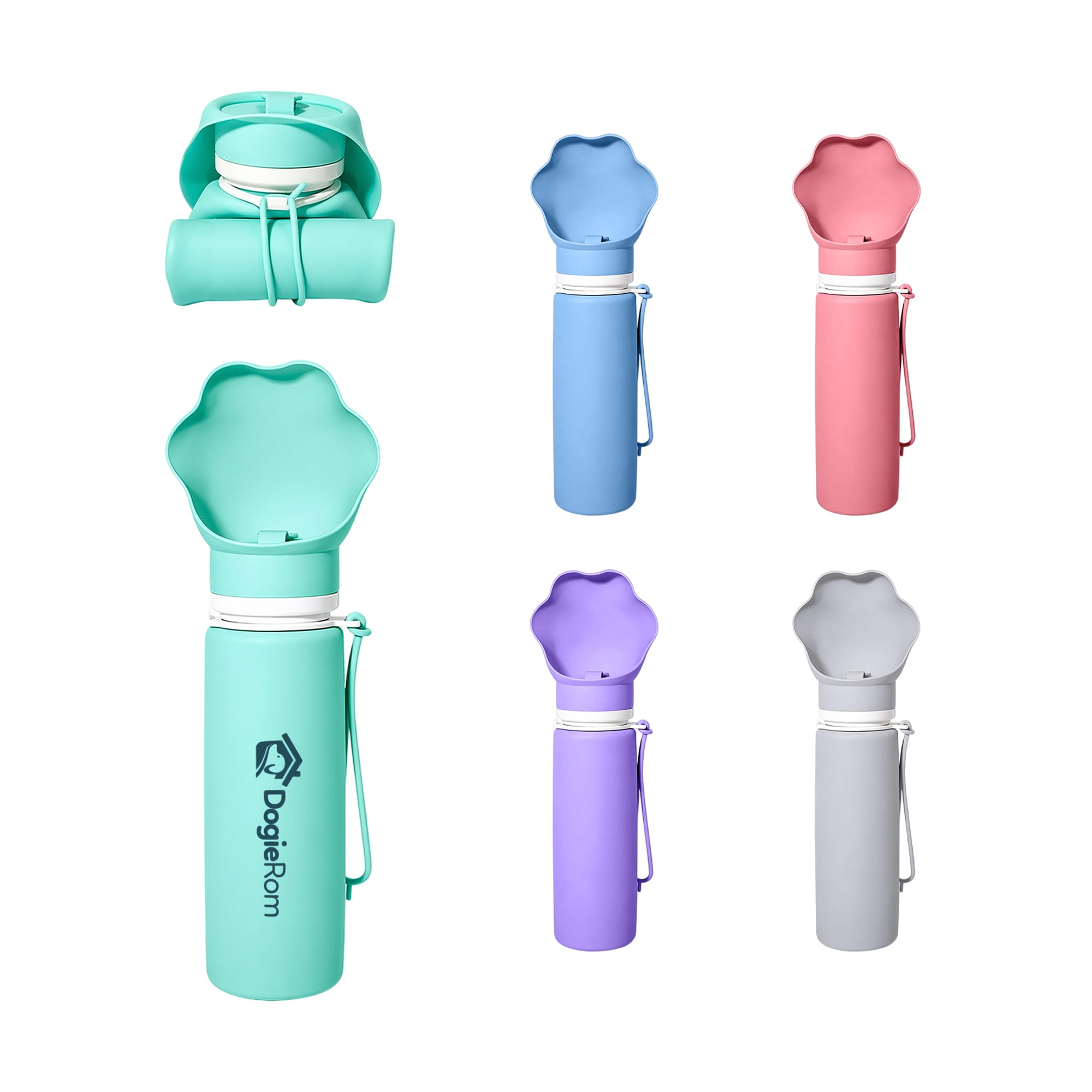 550ml Paw Bowl Collapsible Dog Water Bottle
