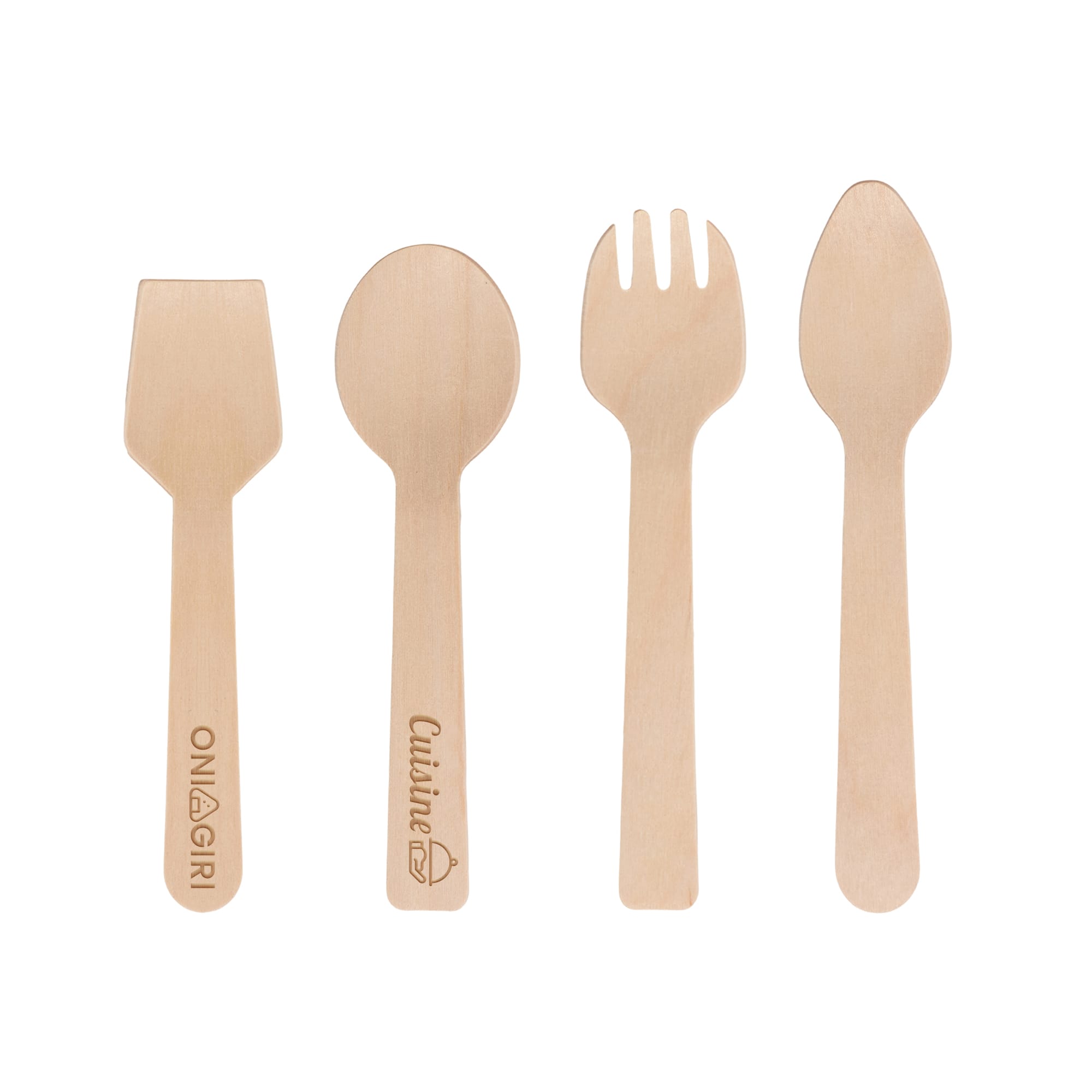 Disposable Birch Spoons/Forks (small) - 100 pack