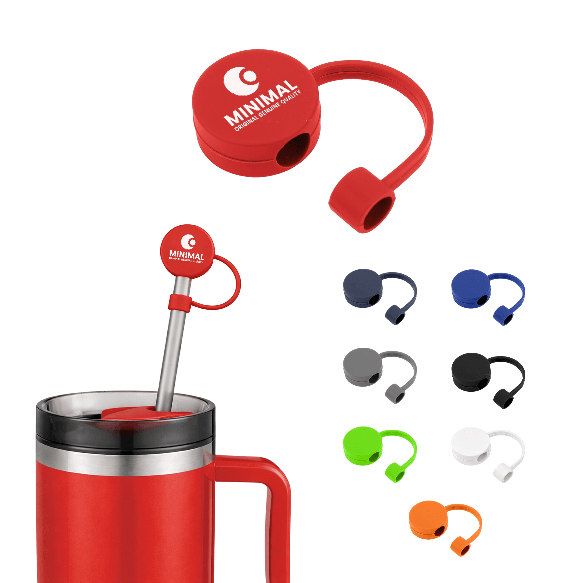Round Silicone Straw Cover