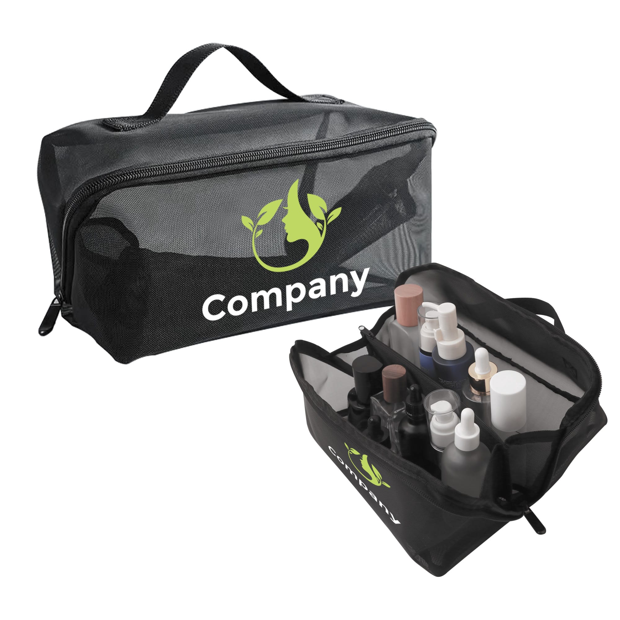 Large Capacity Nylon Mesh Cosmetic Bag