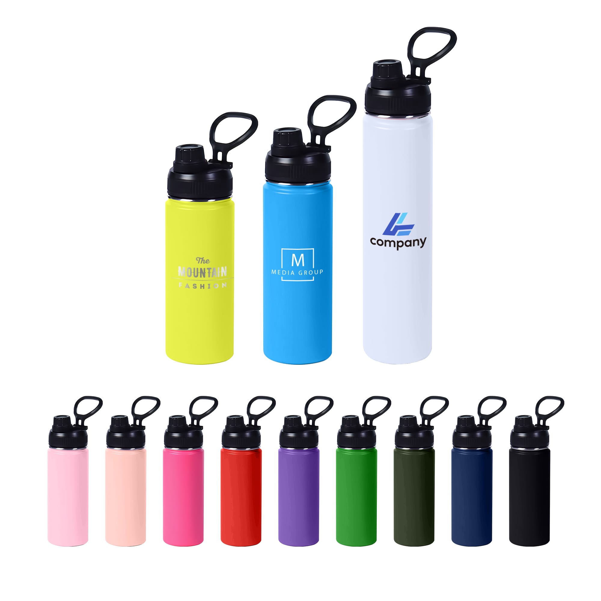 450ML/580ML/800ML Stainless Steel Double Wall Vacuum Drink Bottle with Carry Handle