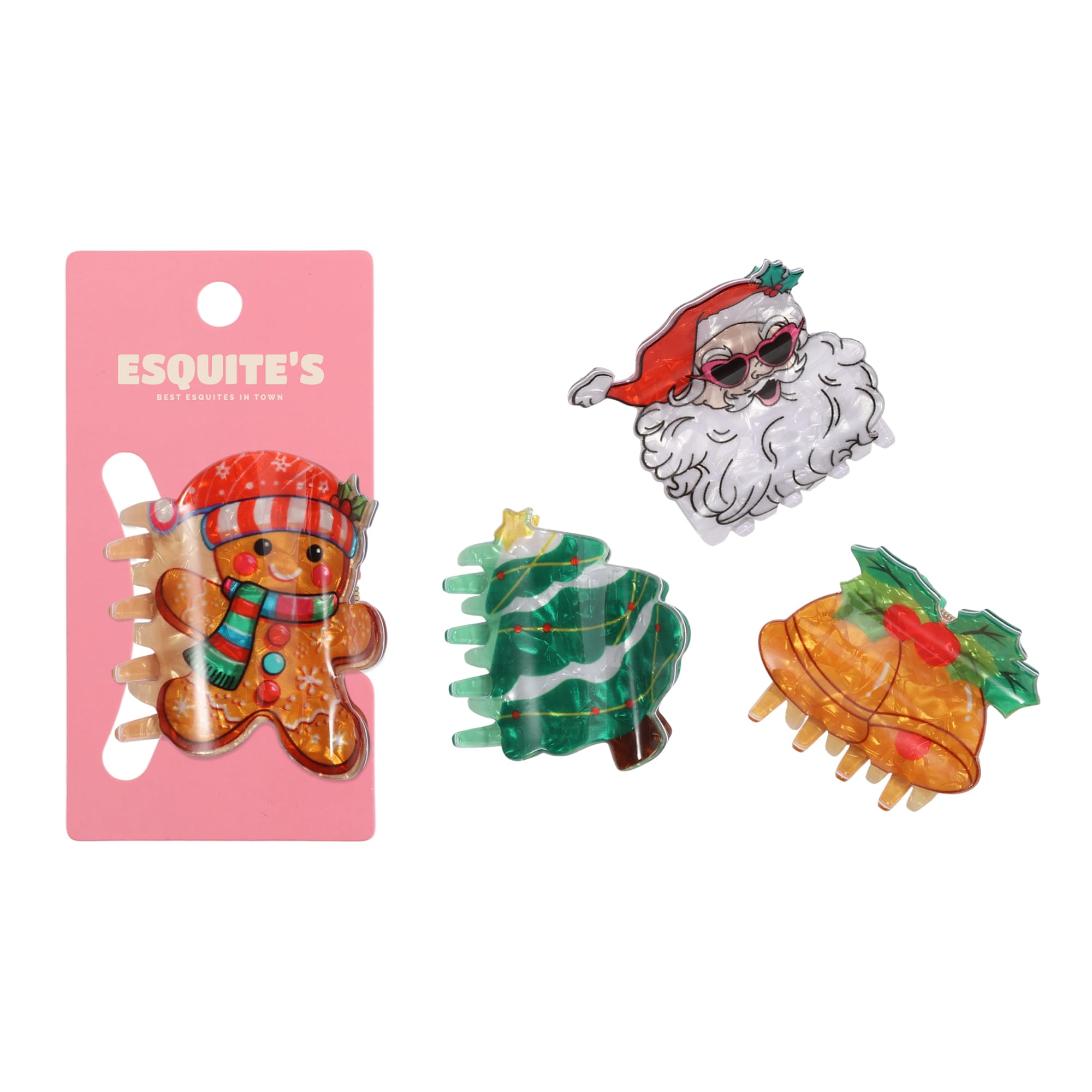 Christmas Hair Claws A