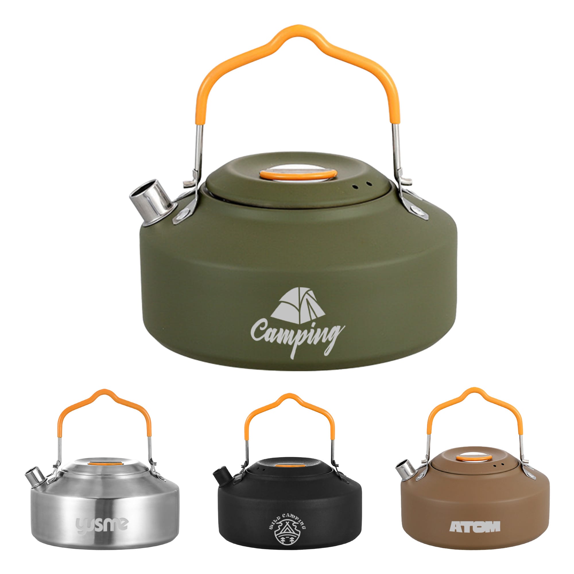 1 Litre Camping Kettle Coffee Tea Pot with Lid