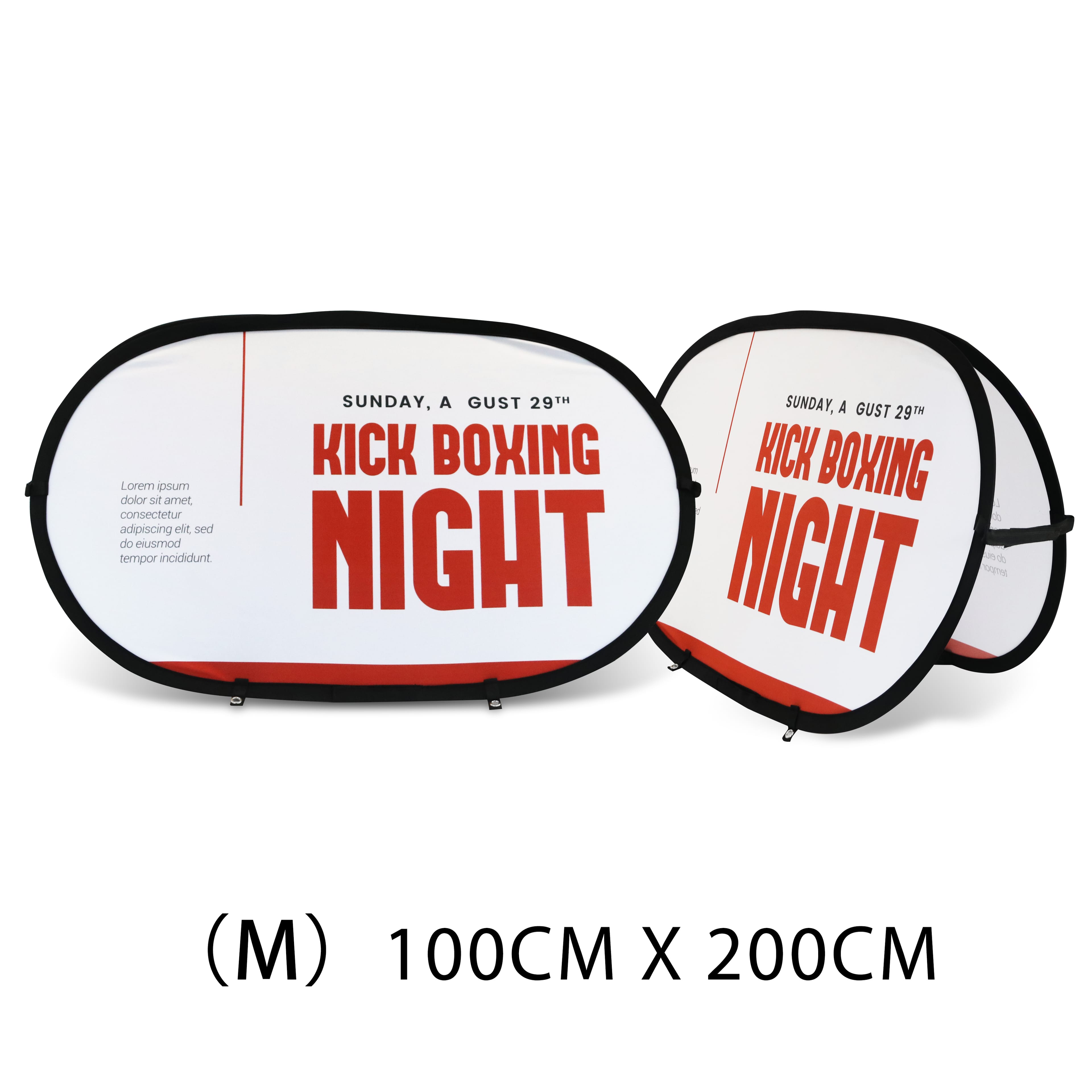 Oval Shaped Pop Up Banners(Medium)