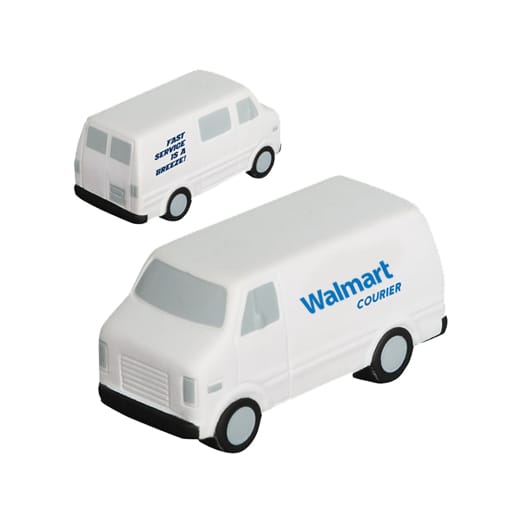 White Van Shape Stress Reliever