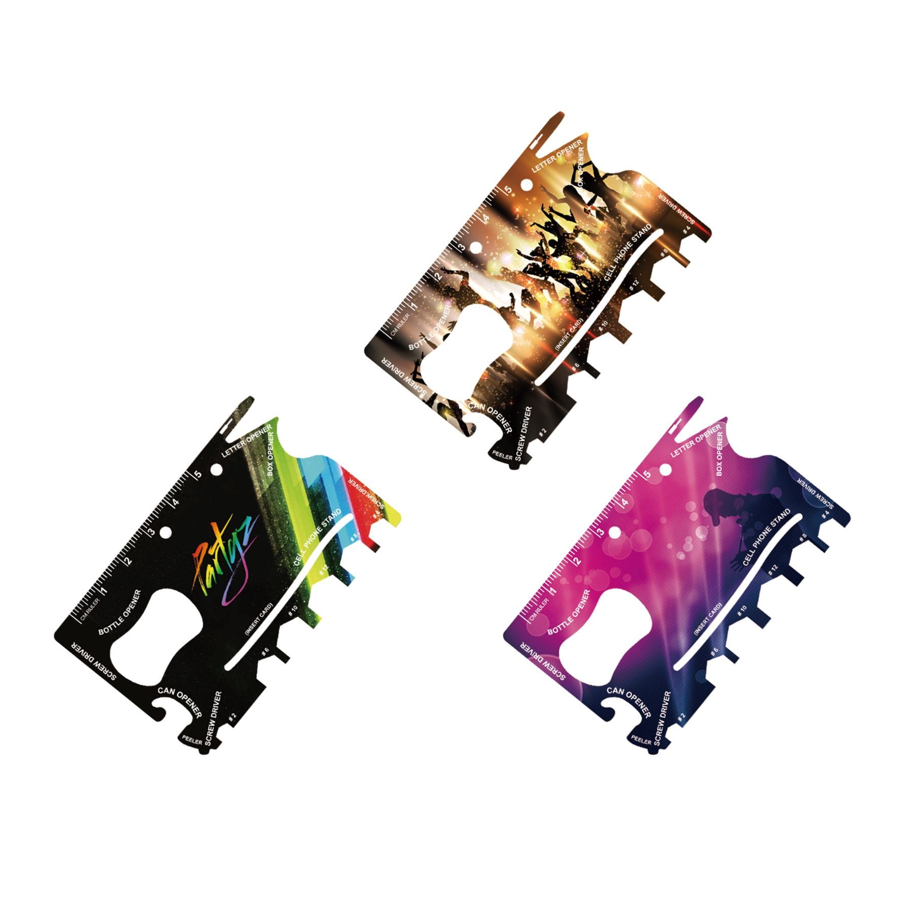 Full color print Card- sized Multi-tool