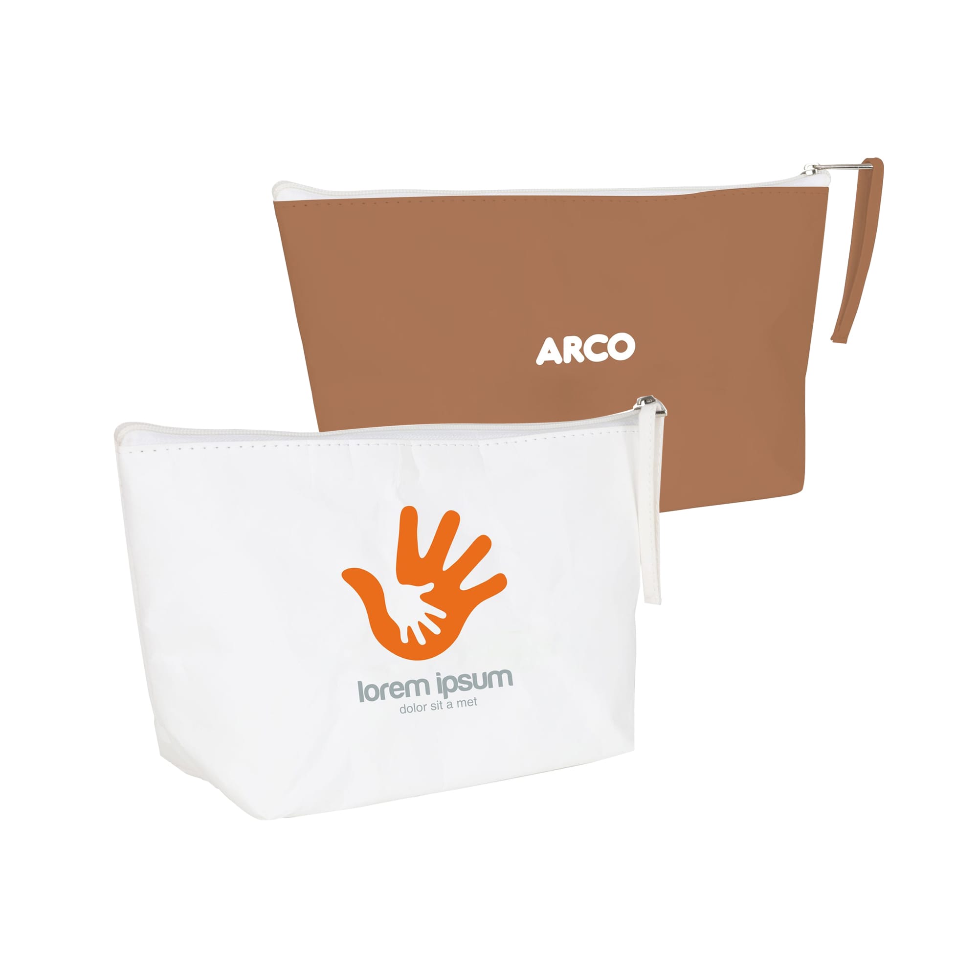 Washable Kraft Paper Cosmetic Bag(290x160x90mm)