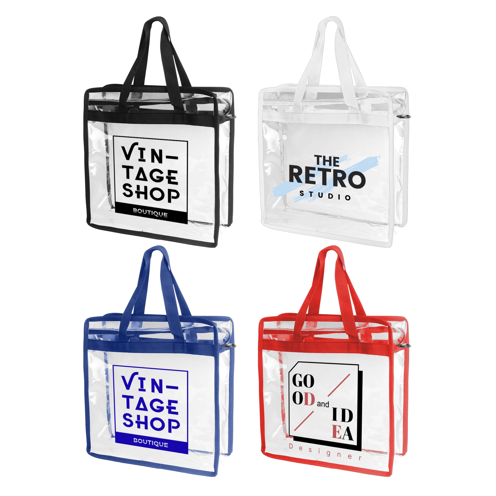 Clear Tote Bag With Shoulder Strap