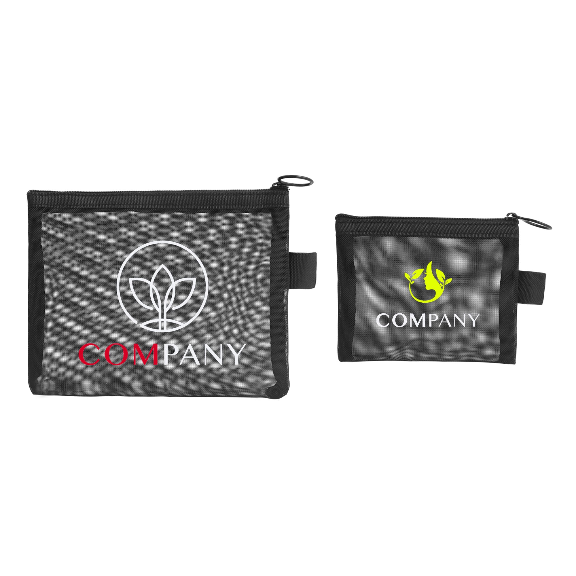 Nylon Mesh Flat Cosmetic Bag