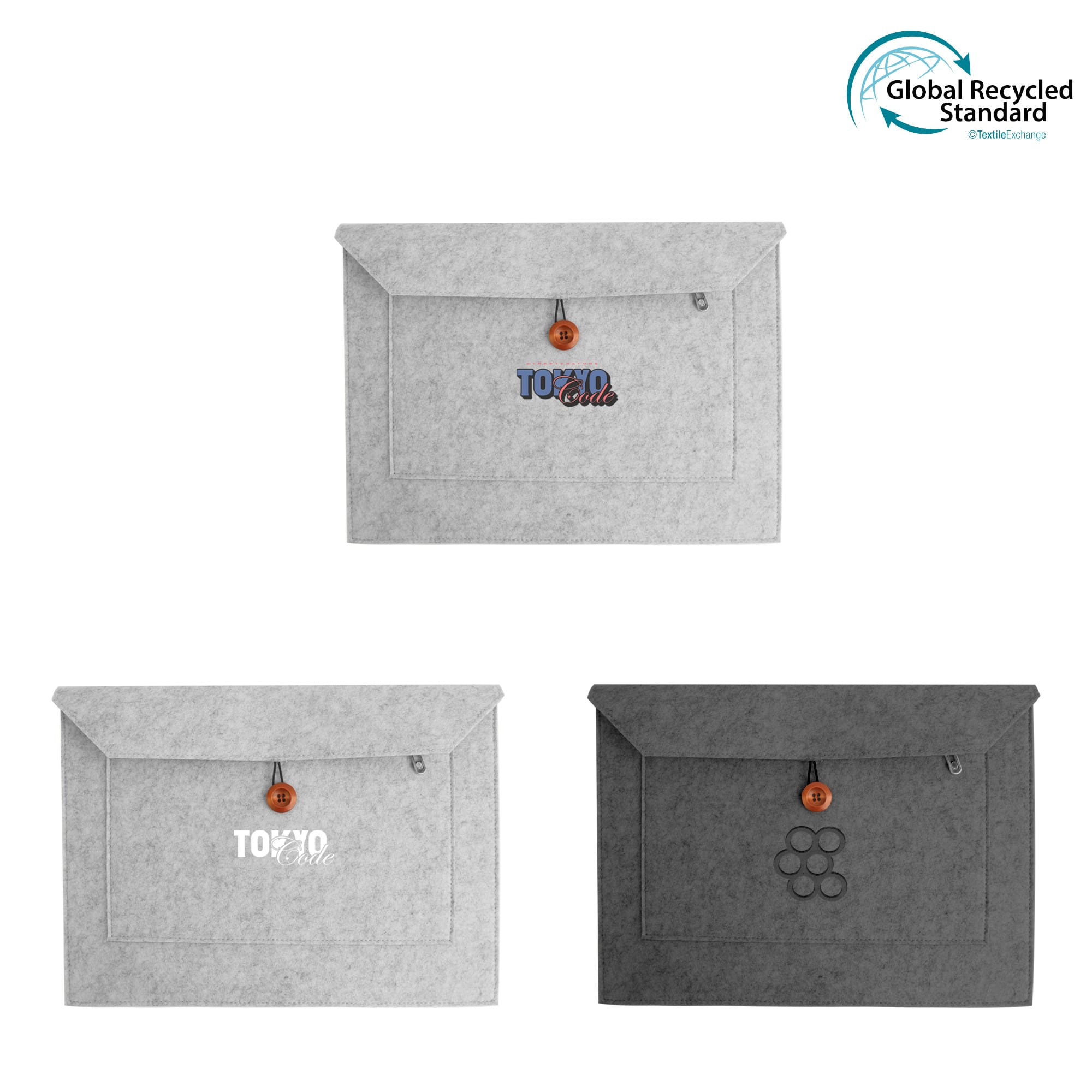 RPET Custom Felt Laptop Bag