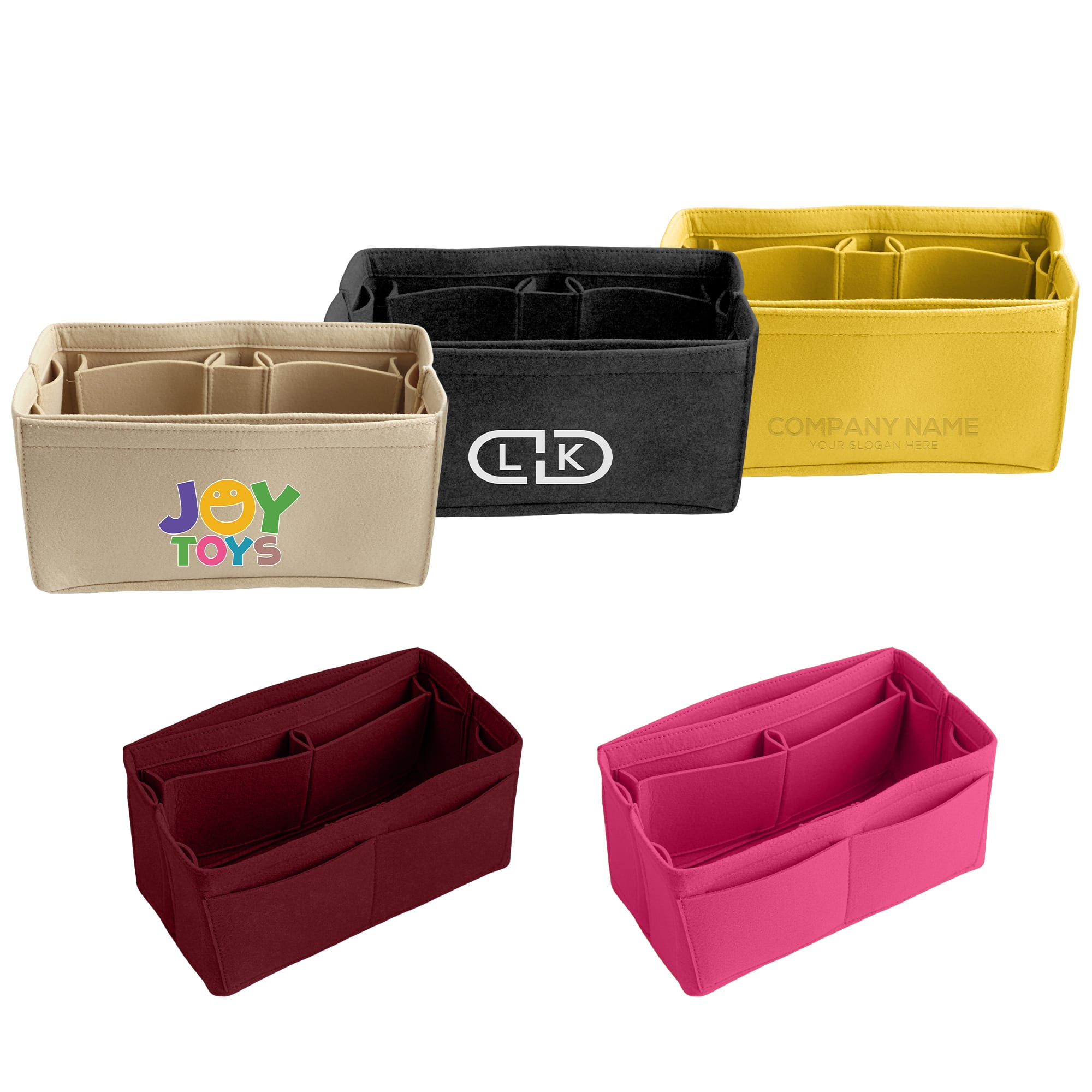 Custom Insert Felt Bag Organizer