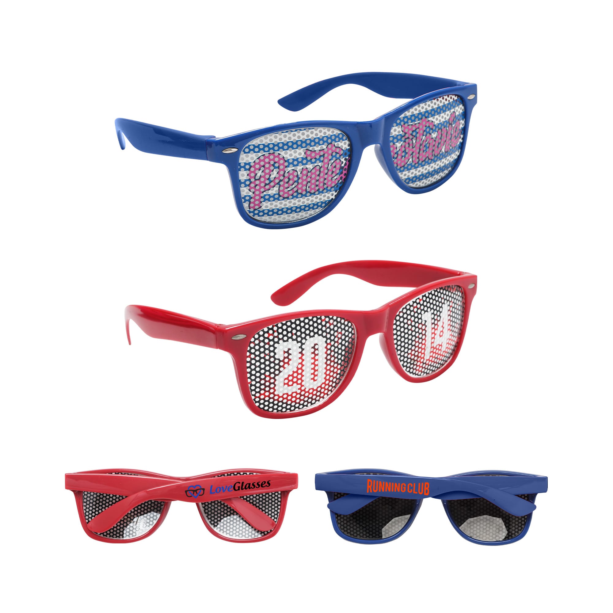 Pinhole Sticker Party Glasses