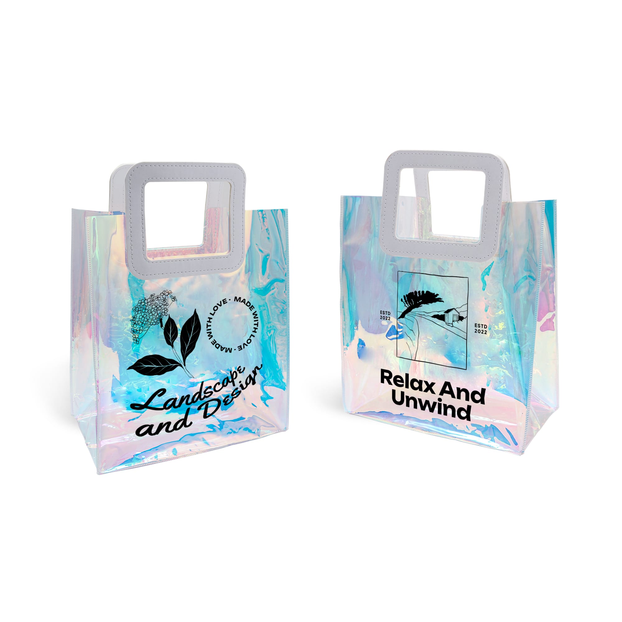 Iridescent Rainbow PVC Bag