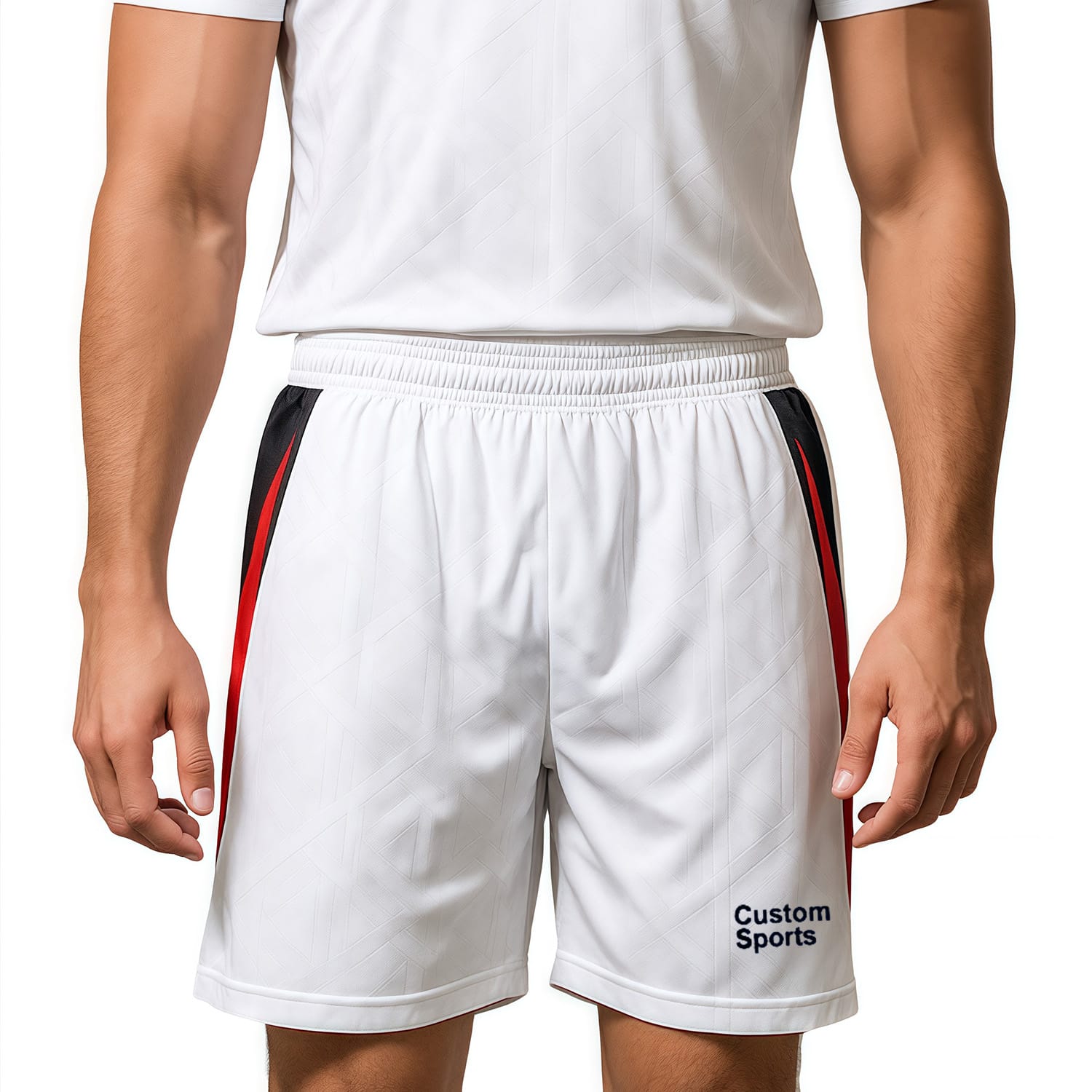 100% Polyester Sublimated Breathable Soccer Shorts With Lining