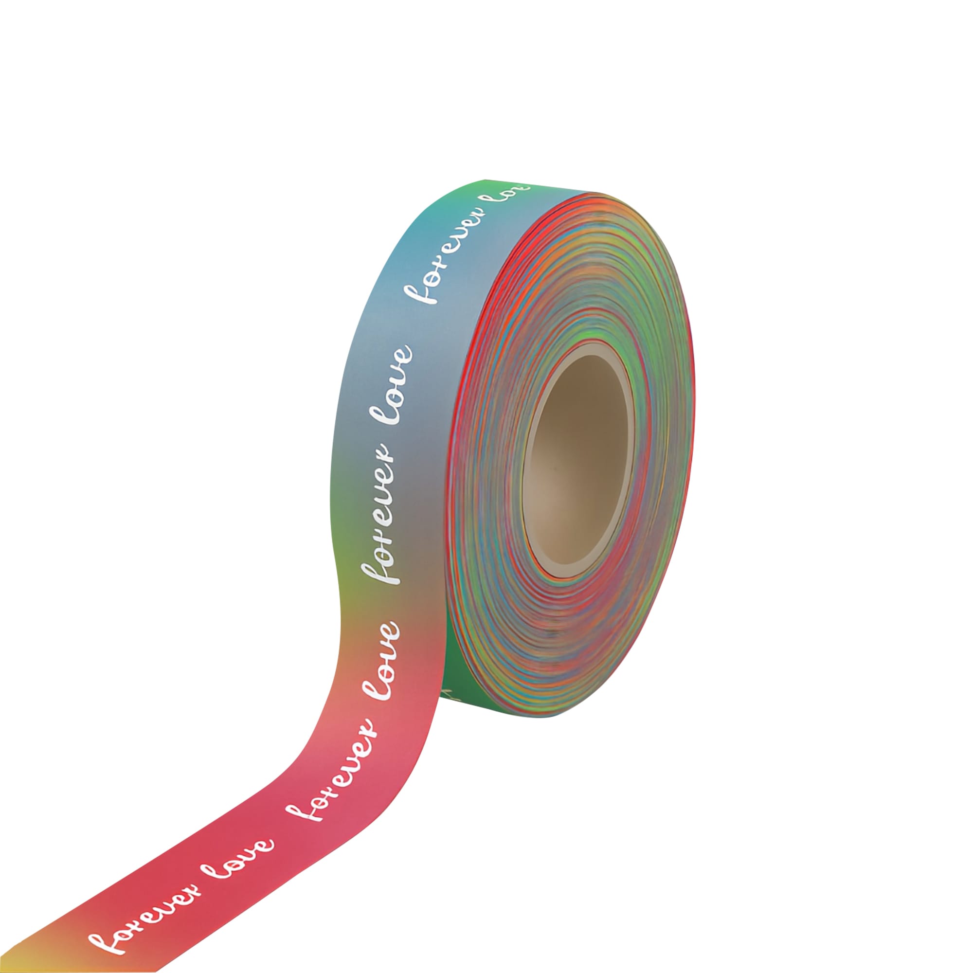 19mm Rainbow Satin Polyester Ribbon