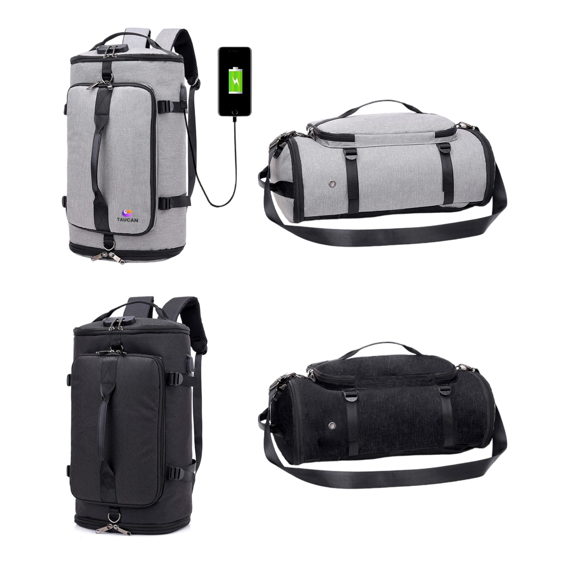 Convertible Bucket Backpack Duffel Bag