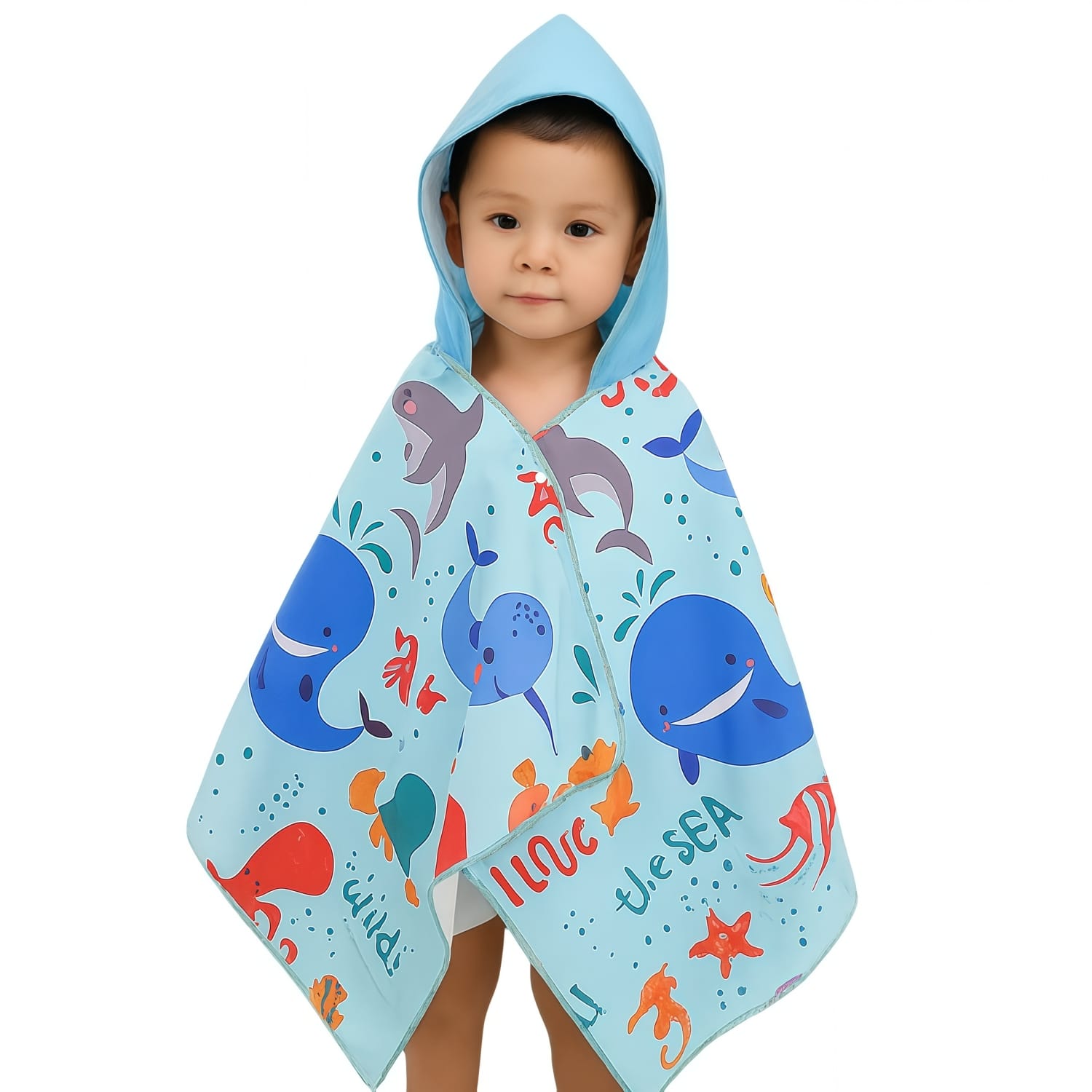 100% Microfibre Sublimation Kids Hooded Shawl