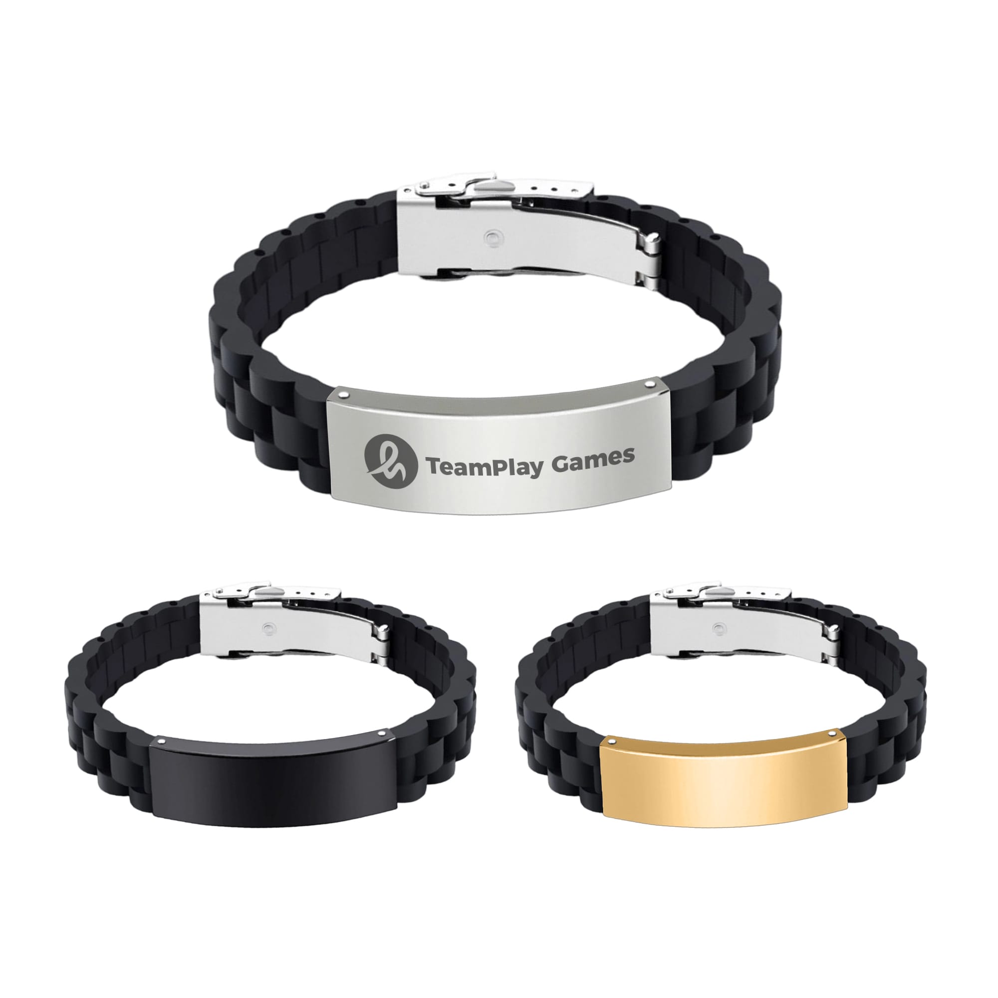 Folding Lock Clasp Metal Silica Bracelet