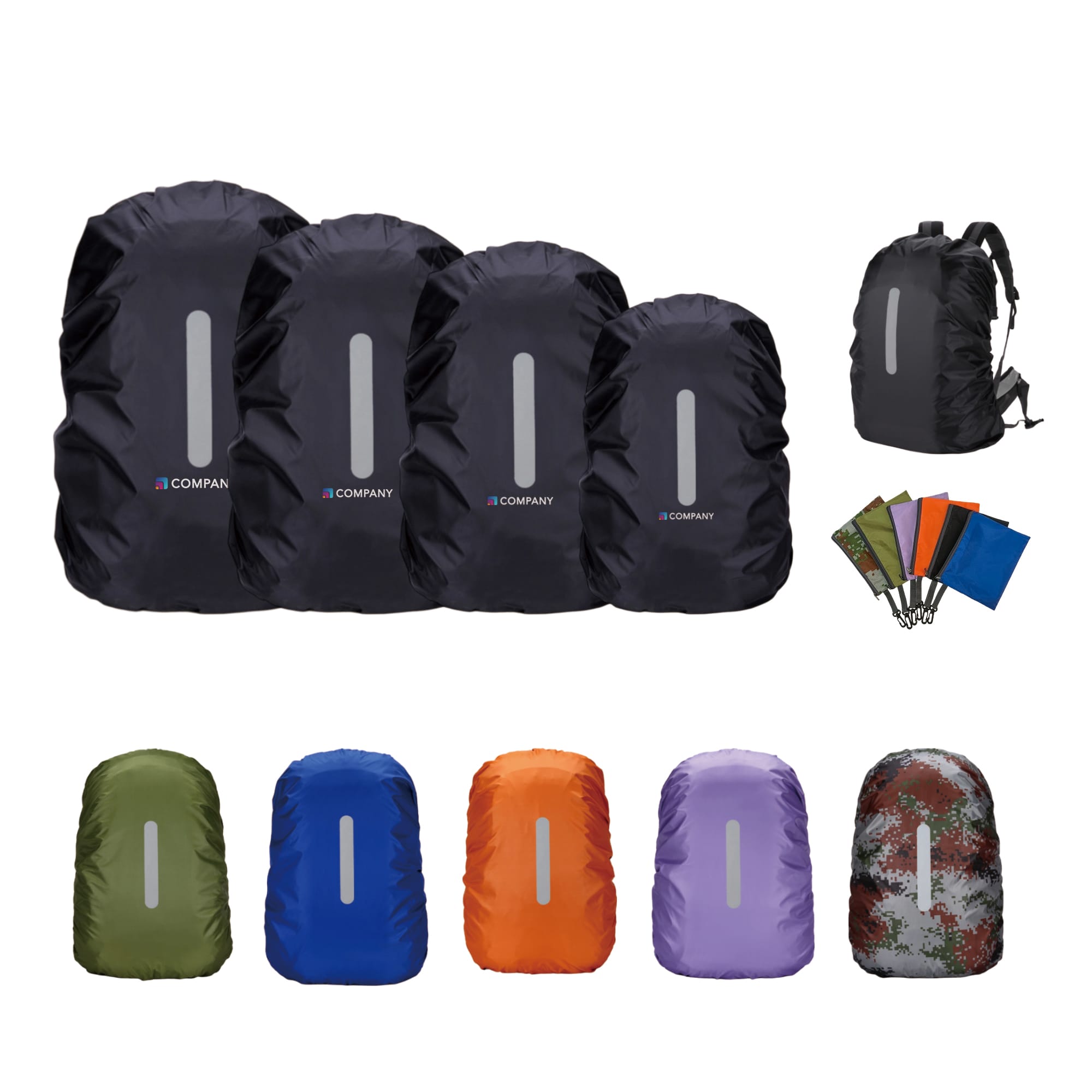 Reflective Backpack Rain Cover