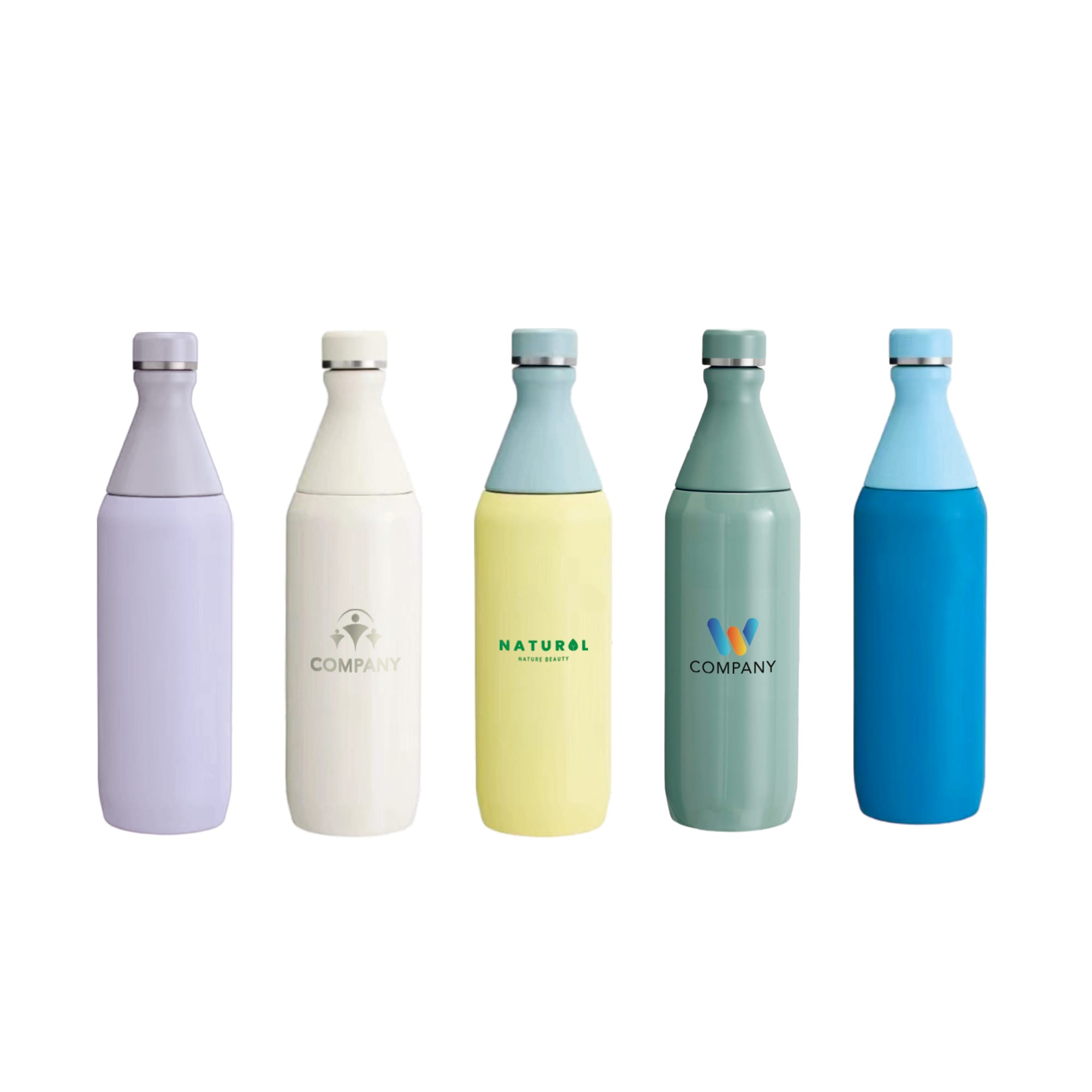 600ML Stainless Steel 2 in 1 Double Wall Slim Bottle
