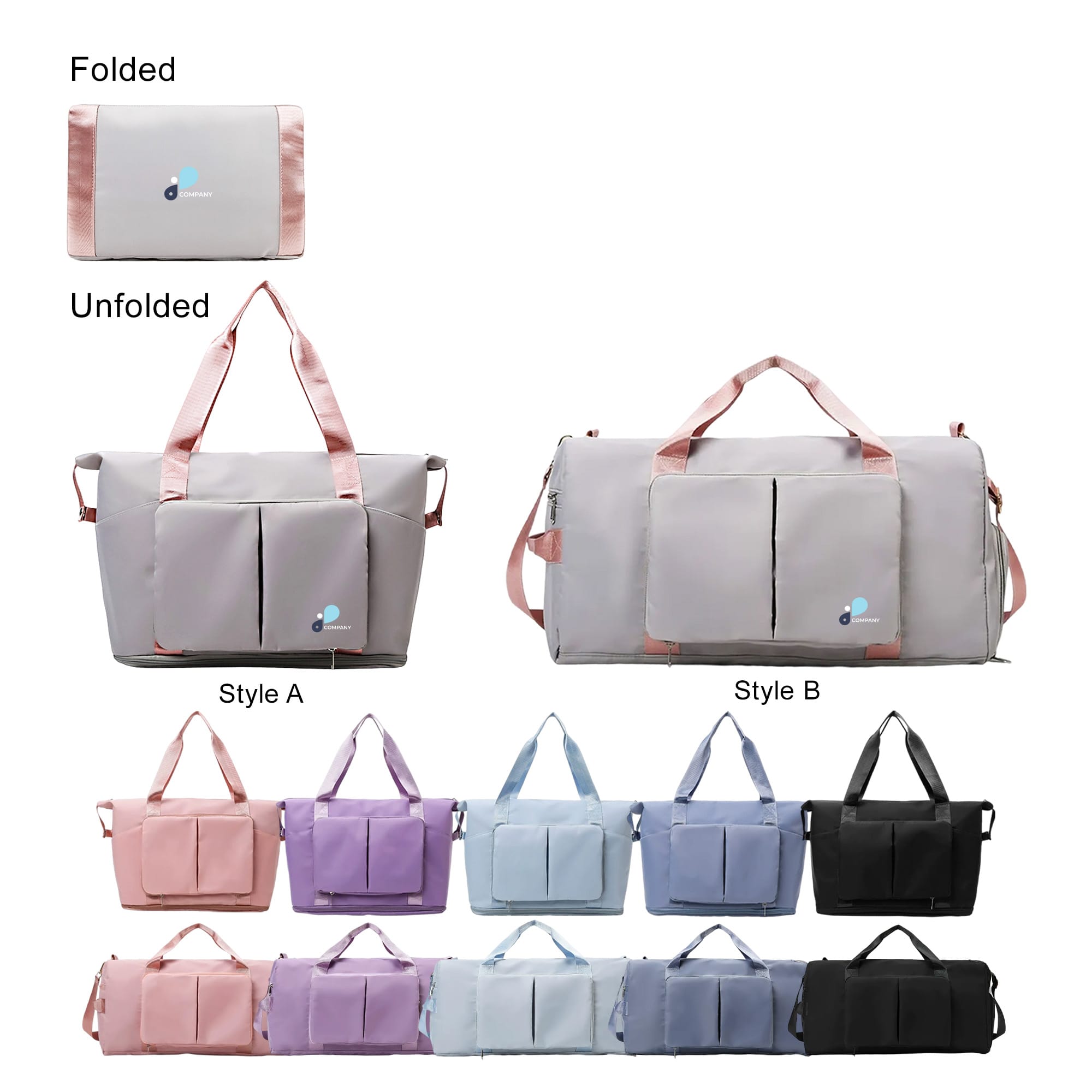 Foldable Sports Duffle Bag