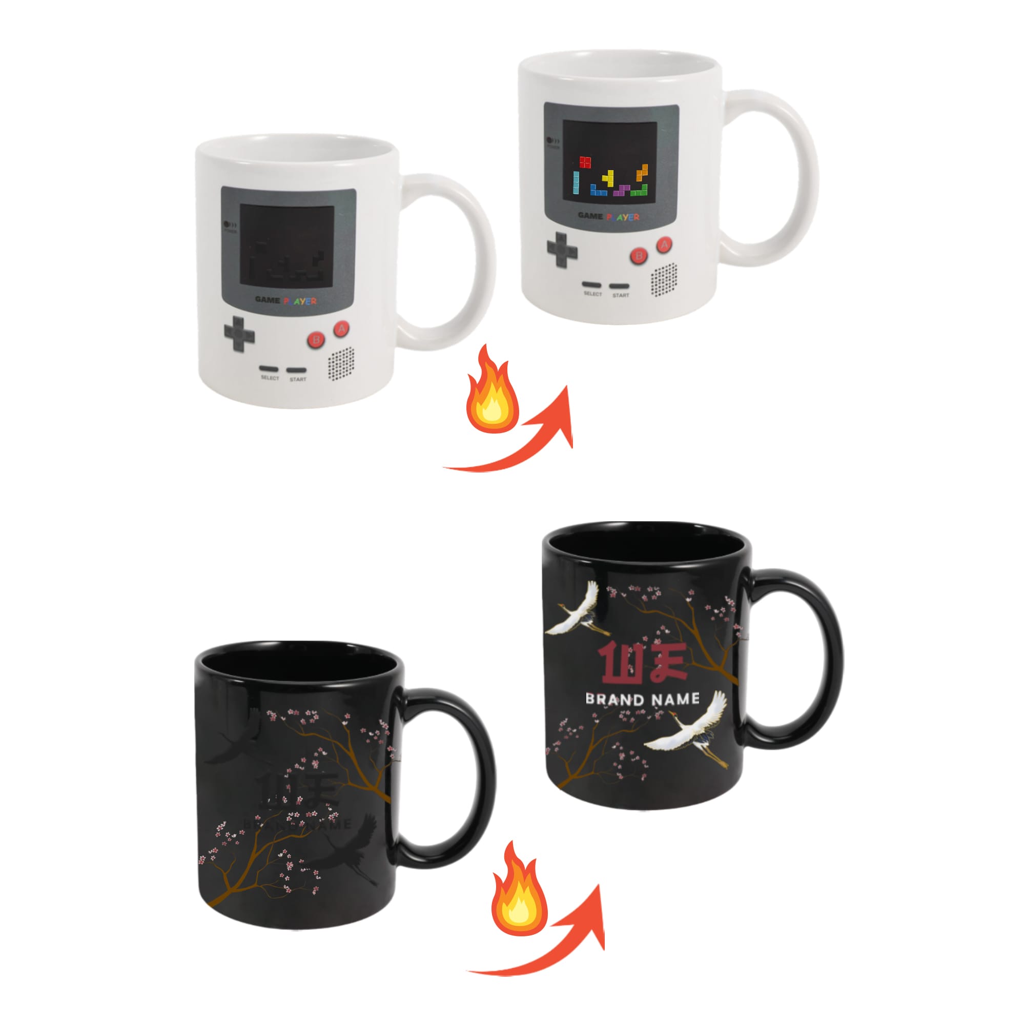 Heat Sensitive Colour Changing Mug