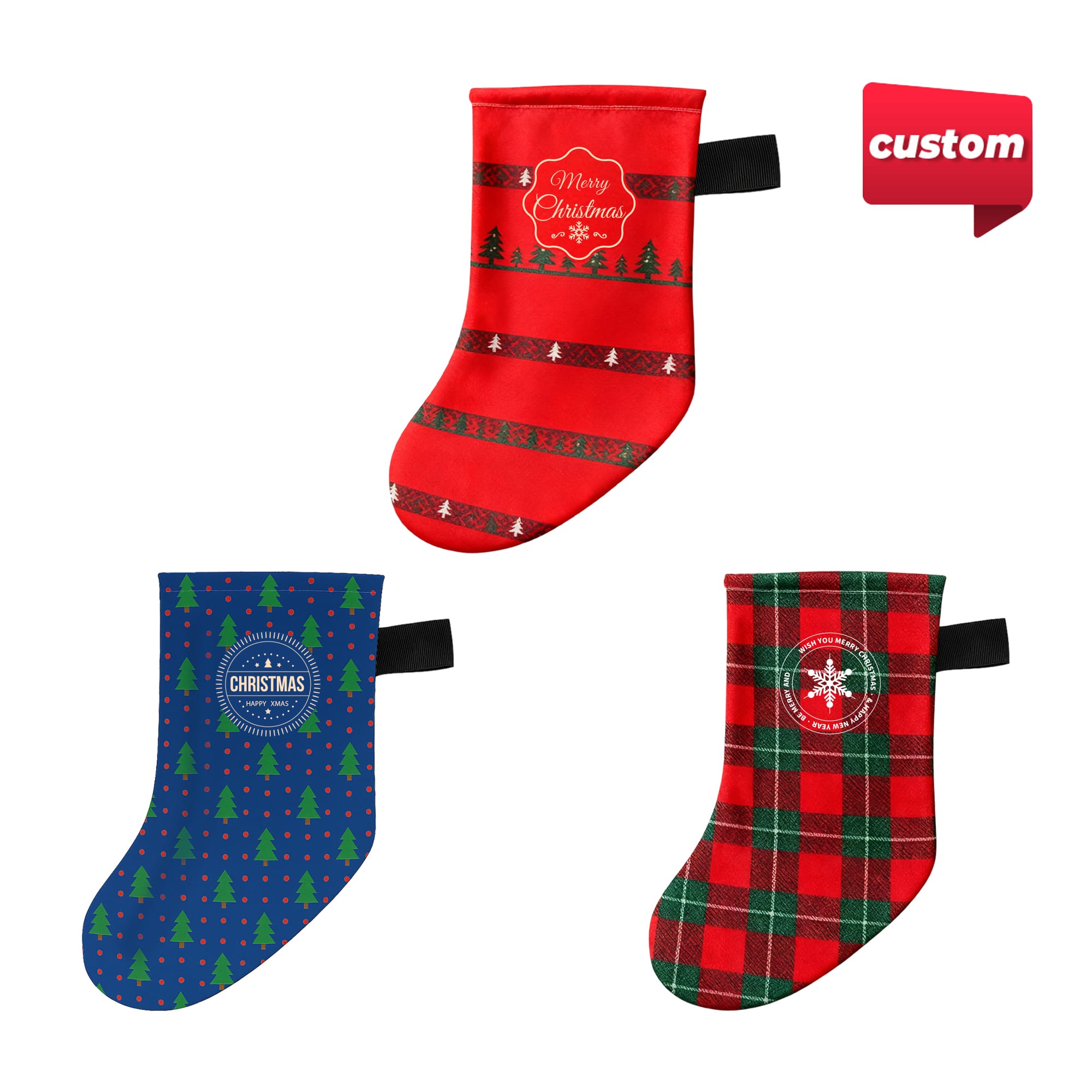 Full Colour Print Christmas Stocking