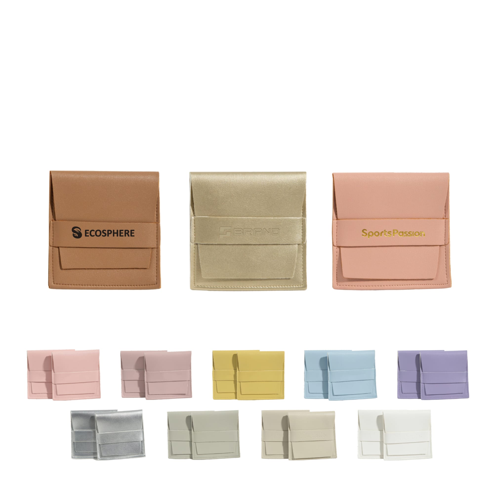 PU Leather Flip Jewellery Pouch