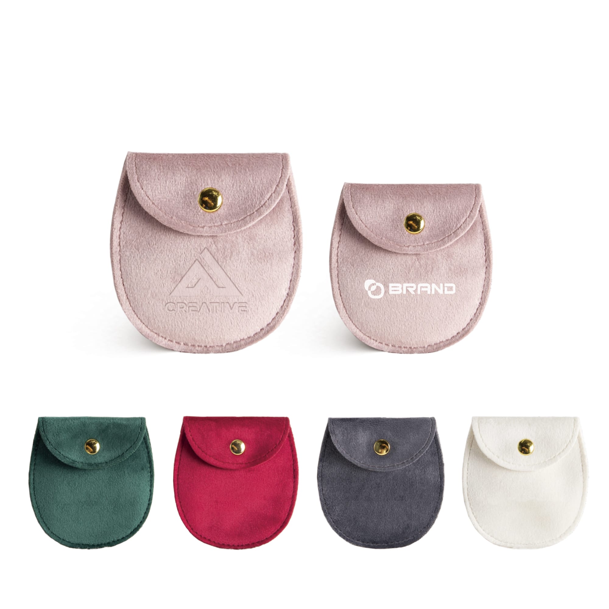Oval Velvet Jewellery Pouch