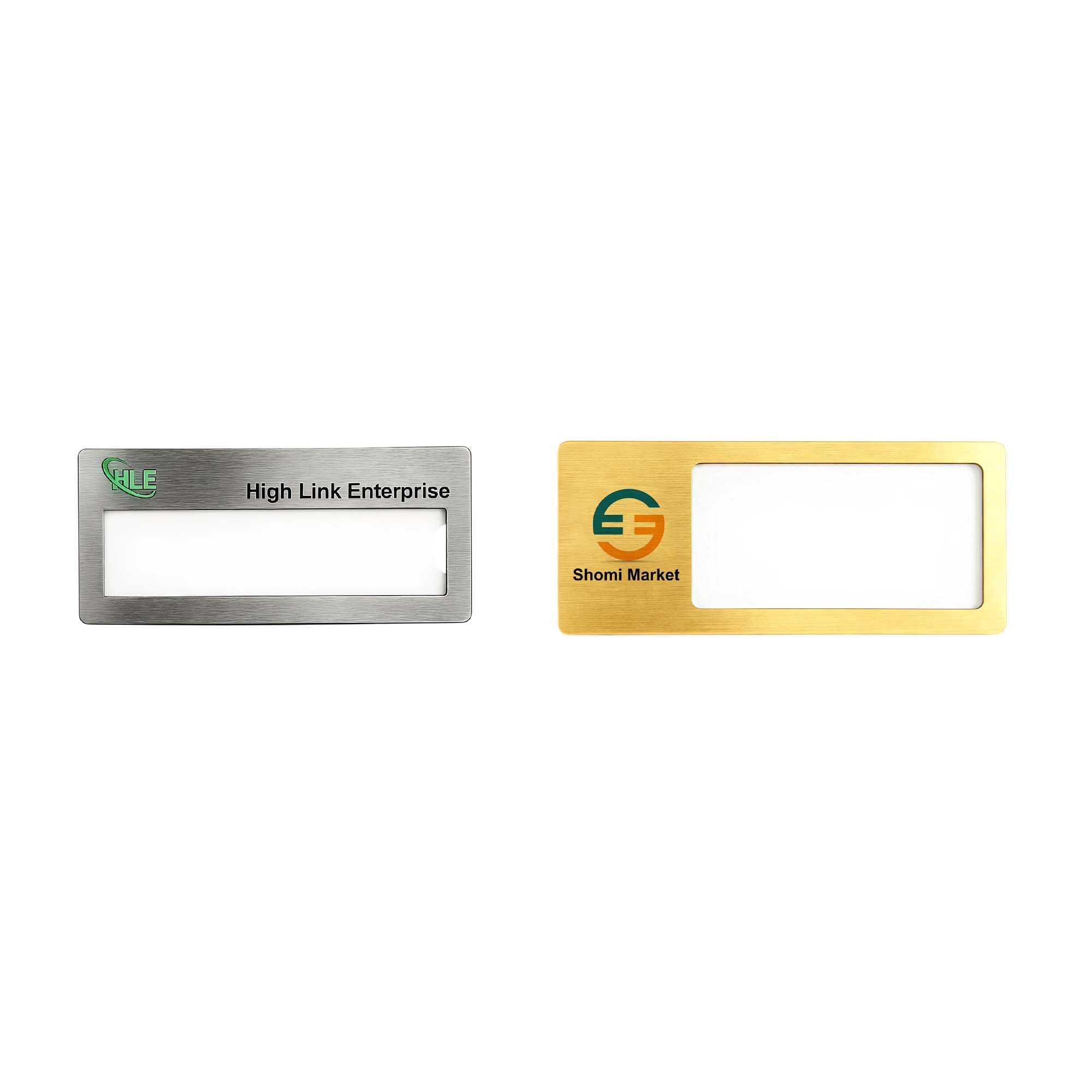 Reusable Metal Name Badge