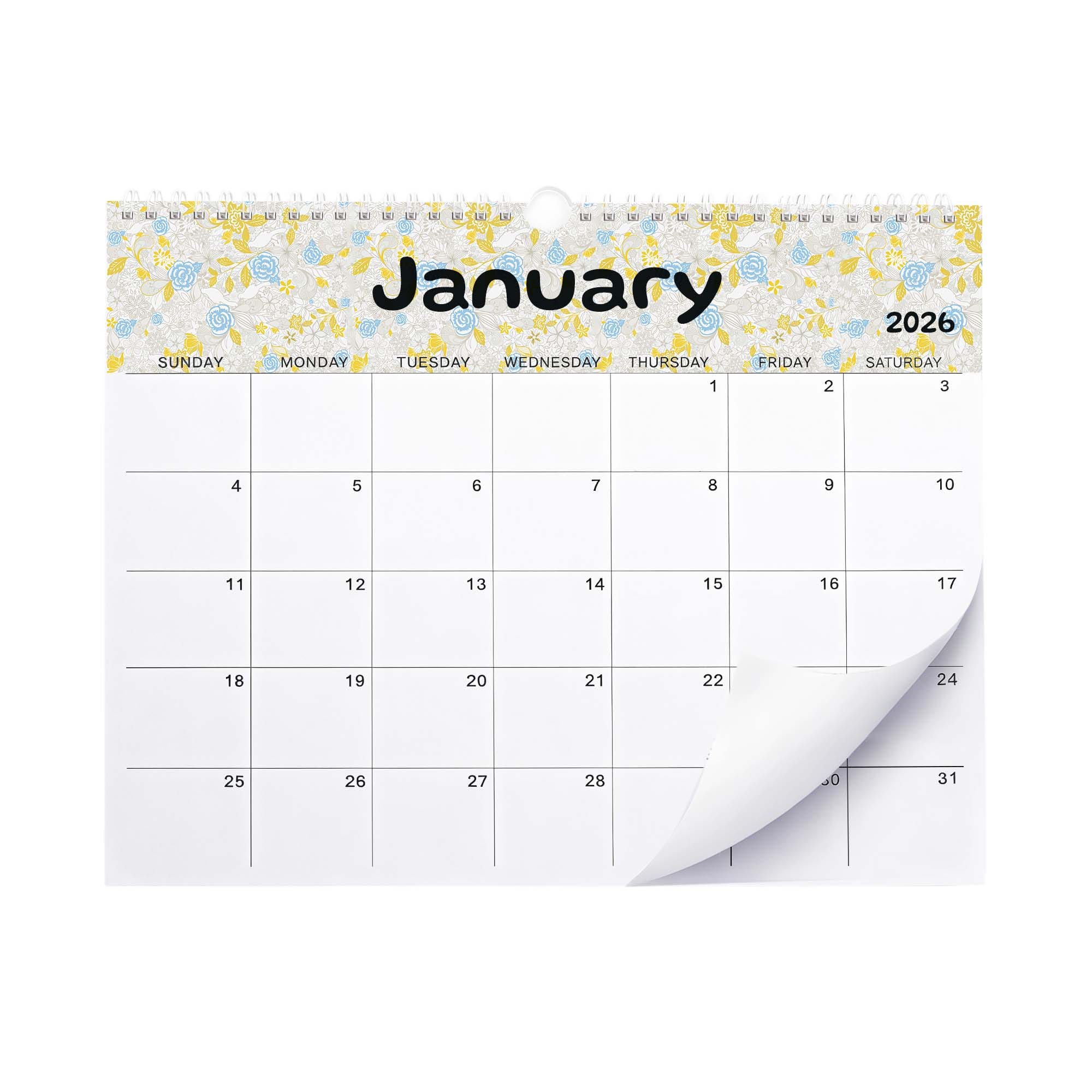 Horizontal Wall Calendar