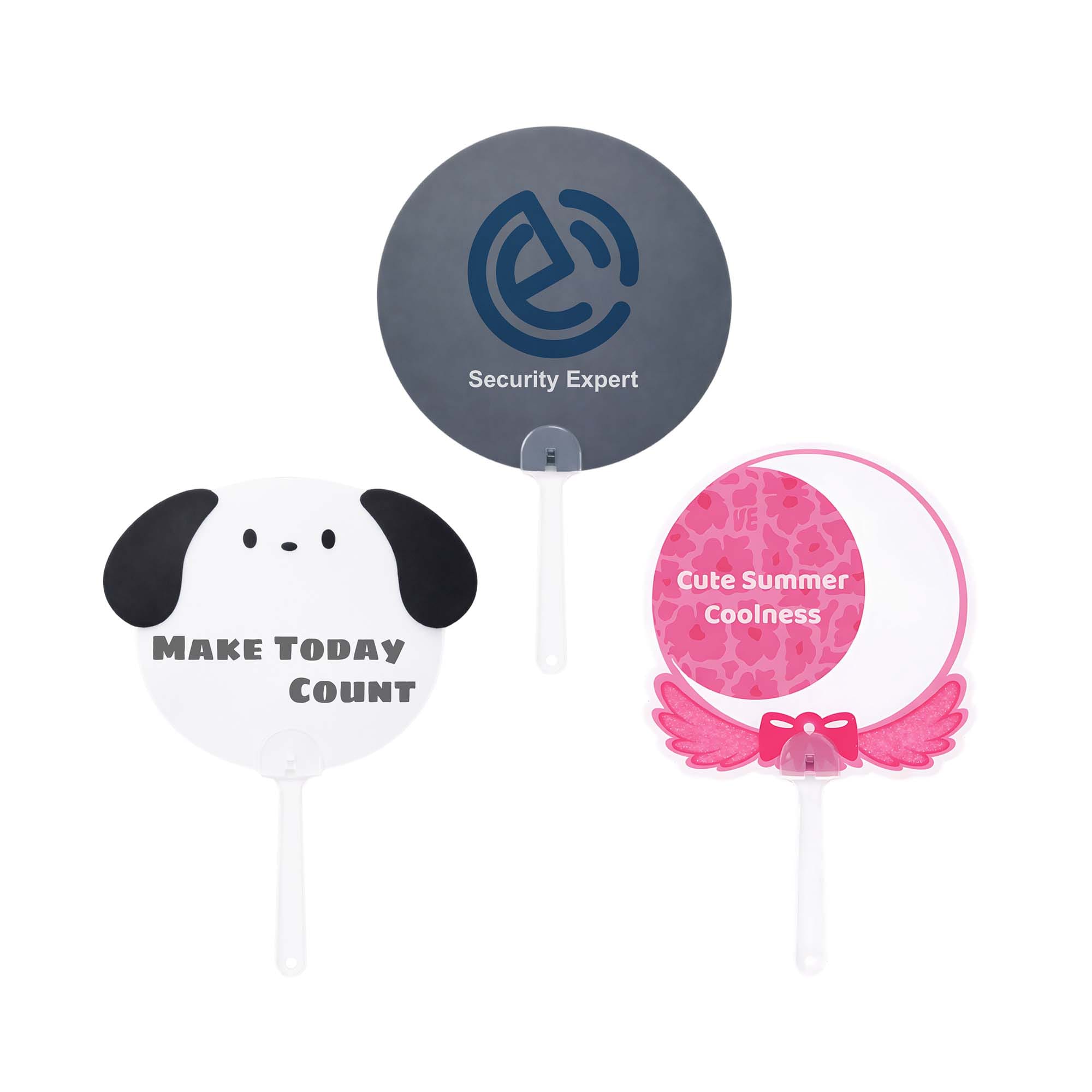 Custom Shape PP Hand Fan
