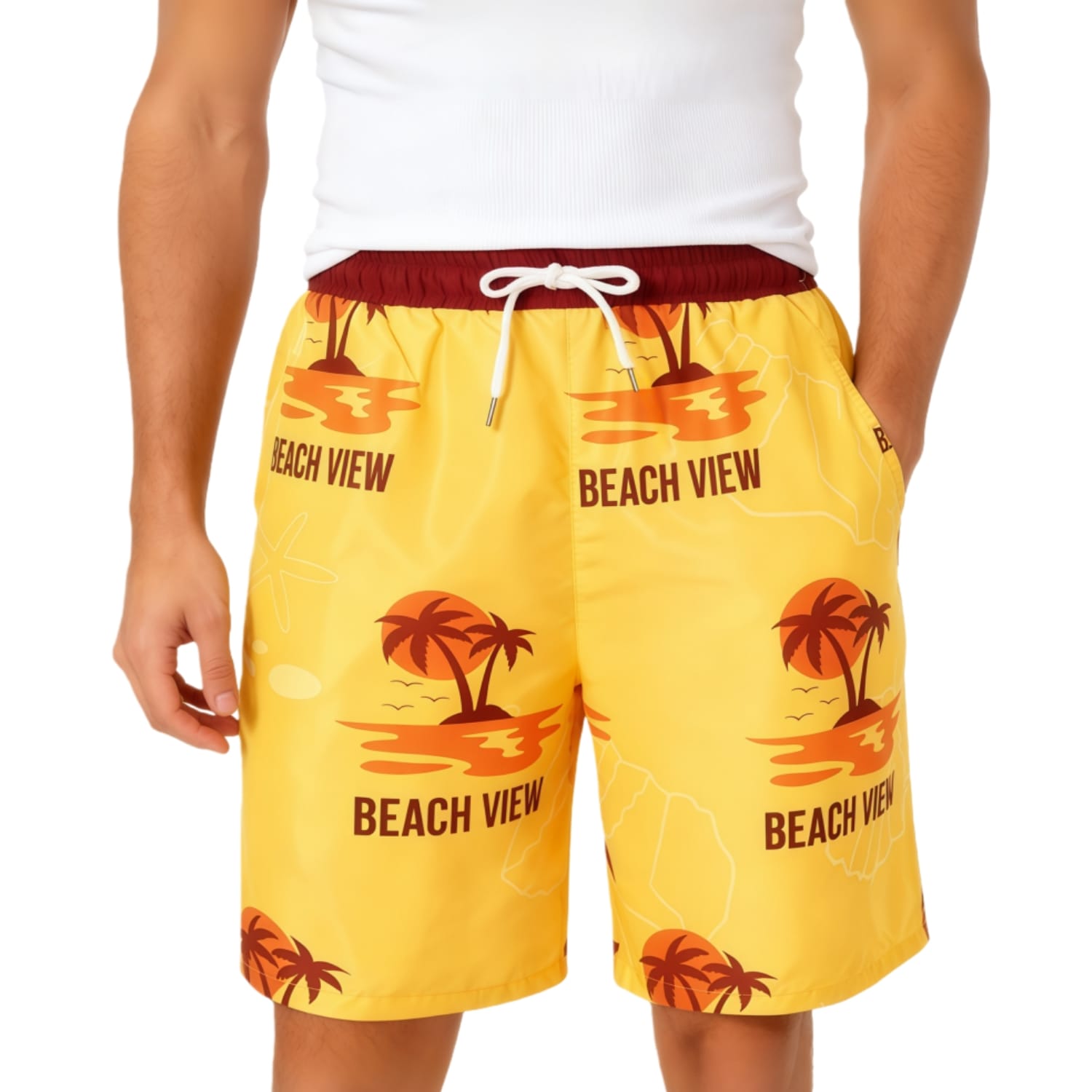 Men's Polyester Sublimated Board Shorts