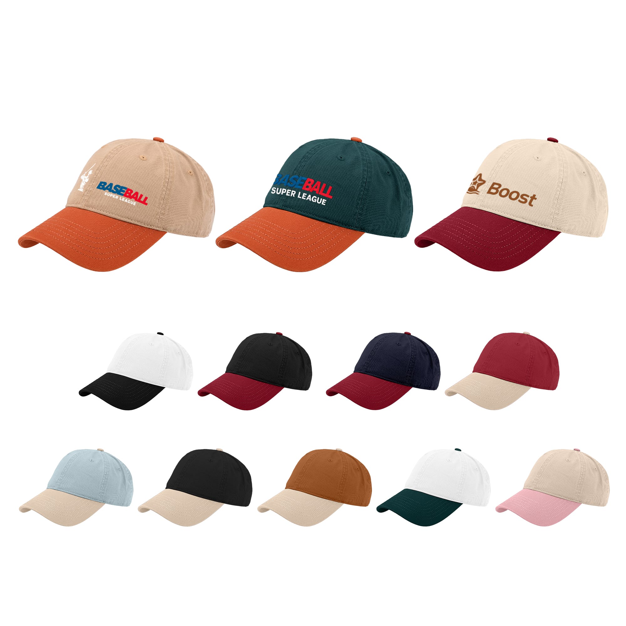 6 Panel Solid Color Fashion Cap