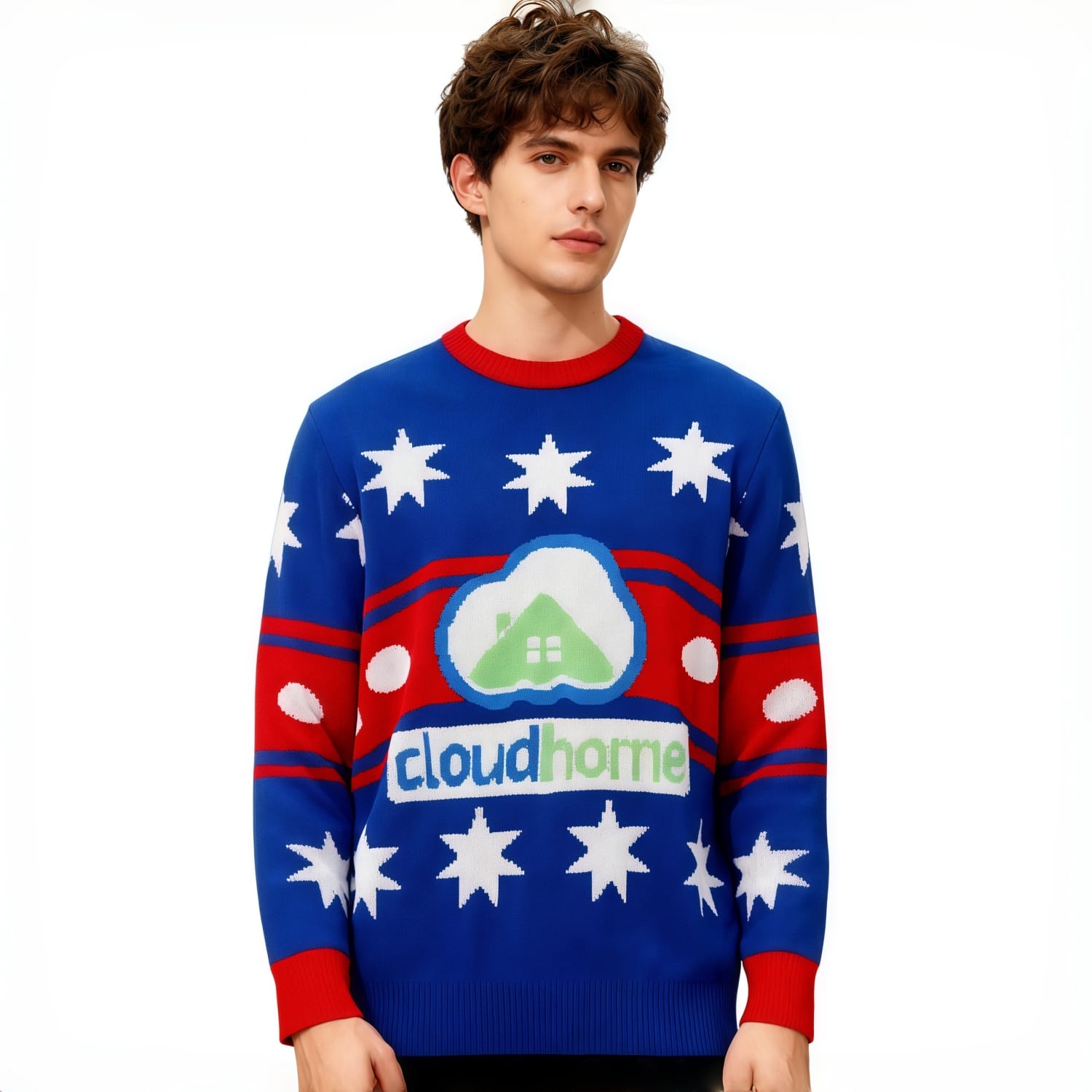Unisex Winter Acrylic Jacquard Sweater